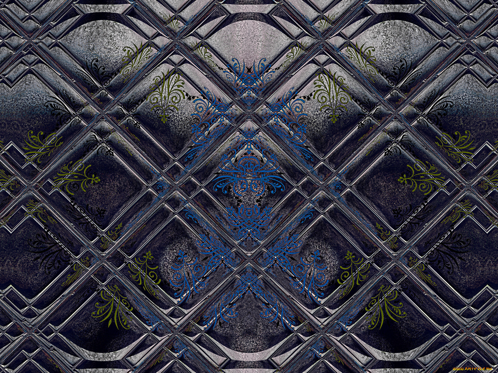 3д, графика, fractal, фракталы, фон, цвета, узор