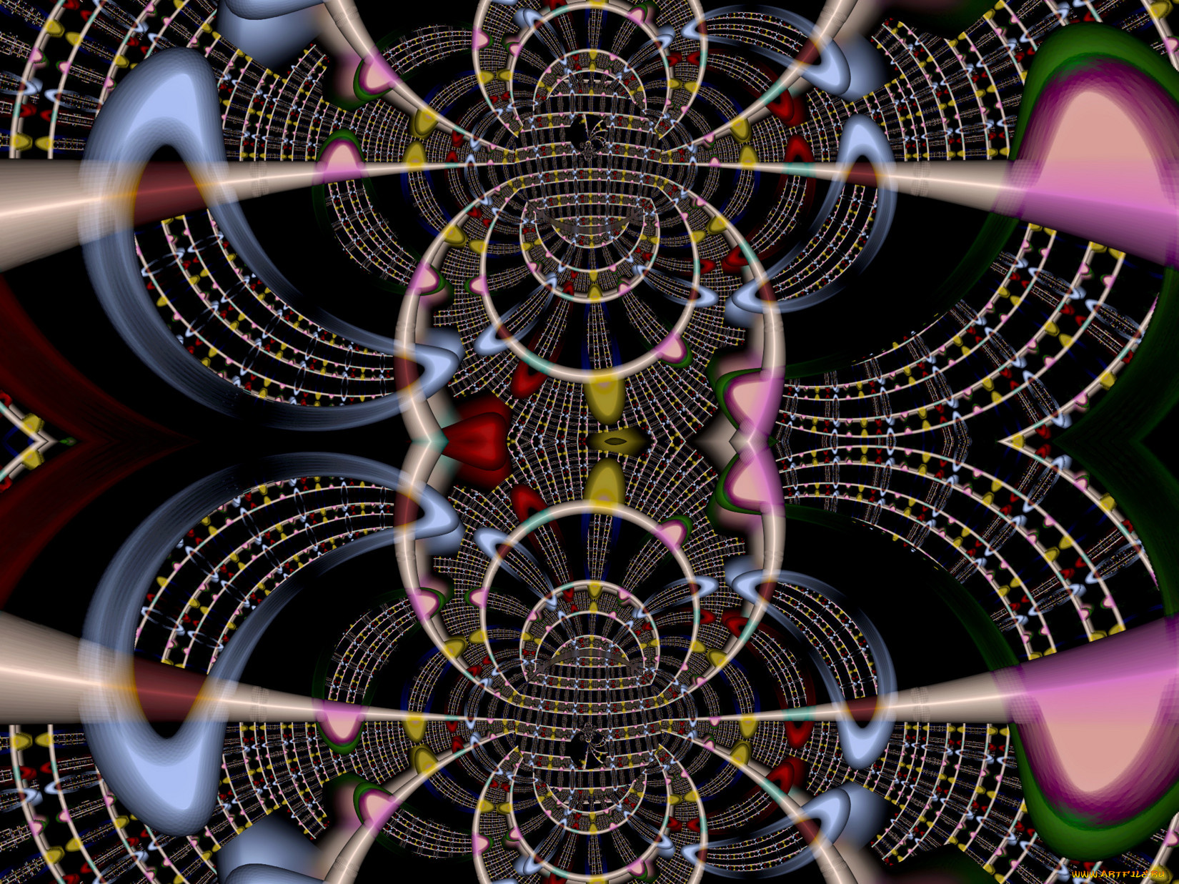 3д, графика, fractal, фракталы, узор, цвета