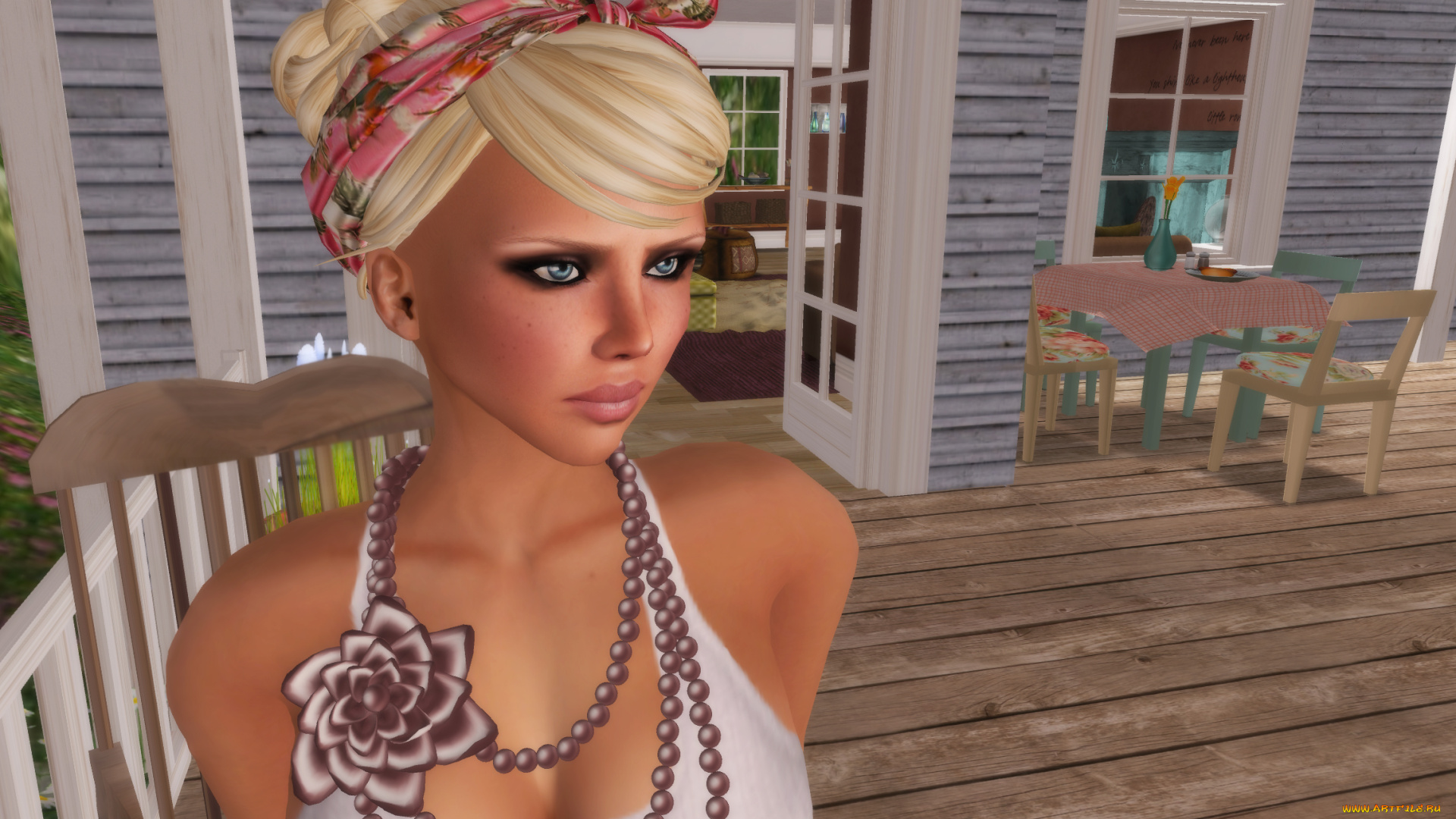 3д, графика, people, люди, блондинка