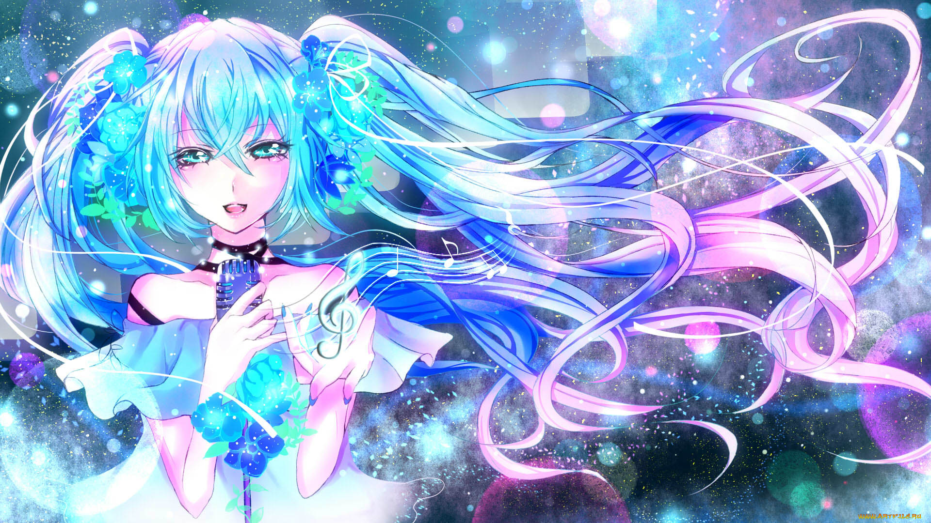 hatsune, miku, аниме, vocaloid