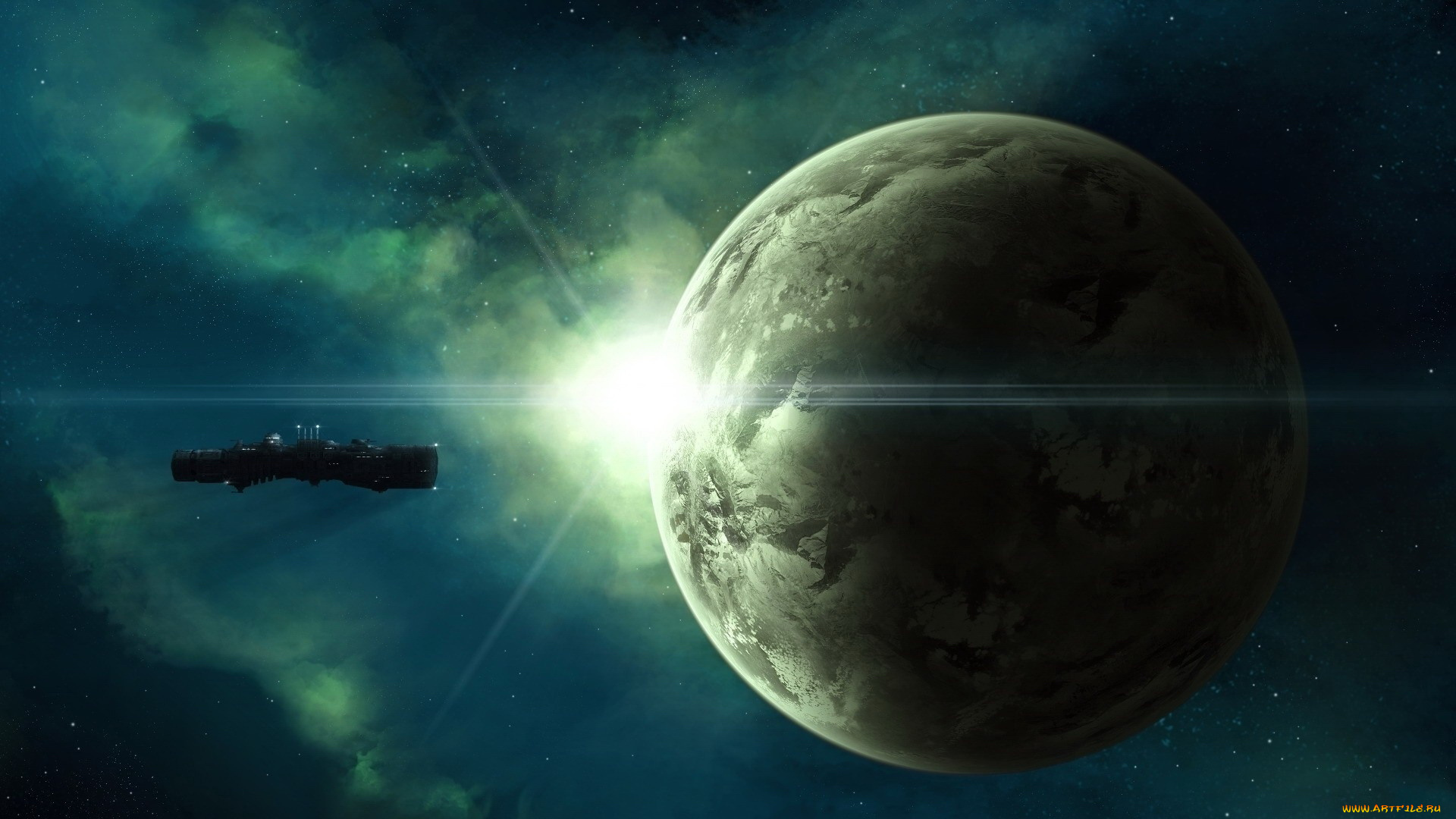 космос, арт, планеты