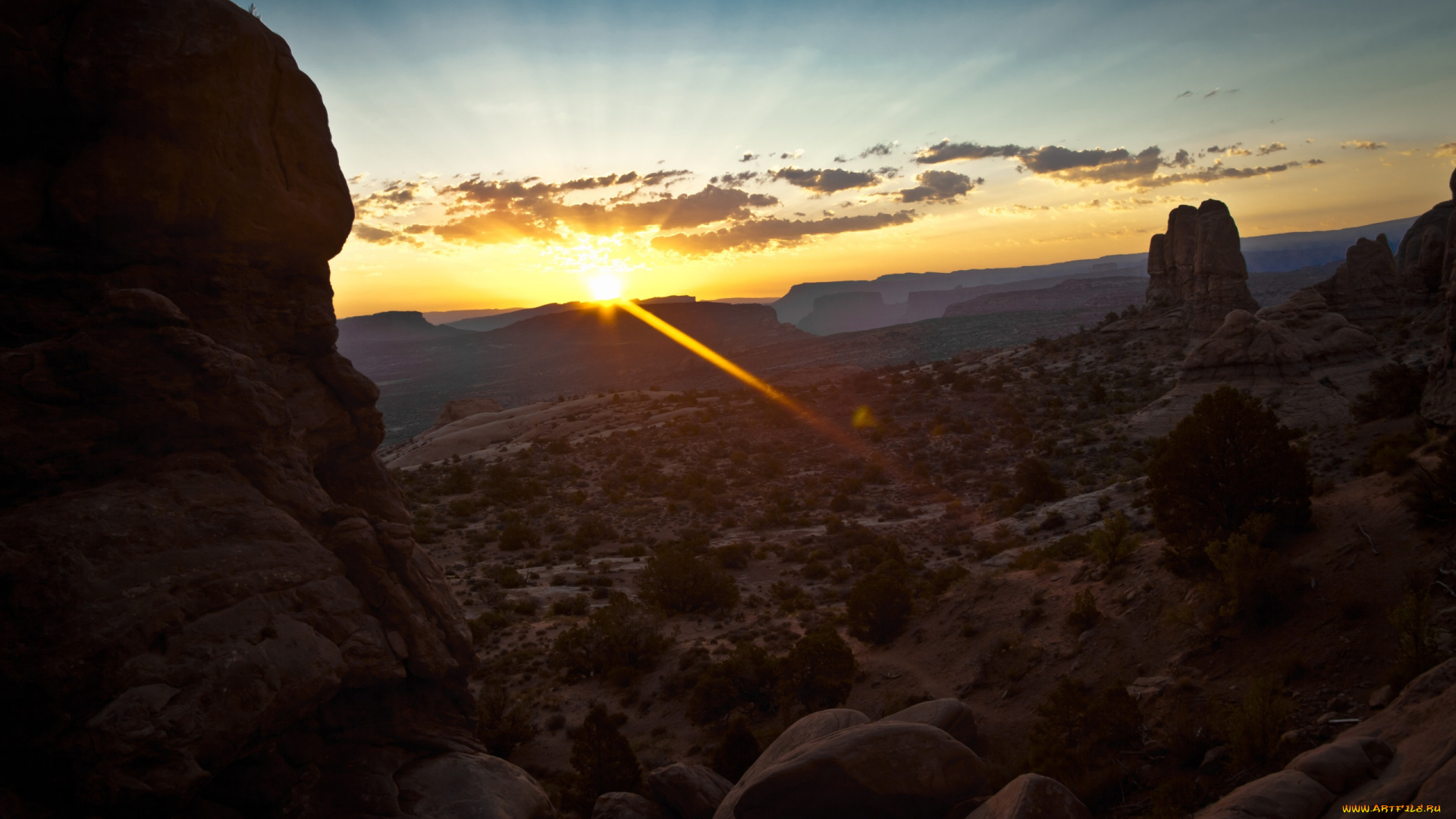 природа, восходы, закаты, рассвет, каньон