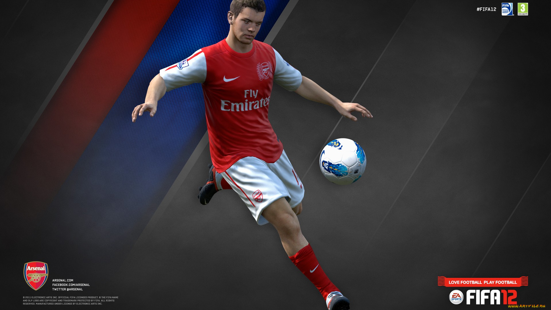 спорт, 3d, рисованные, мяч, футбол