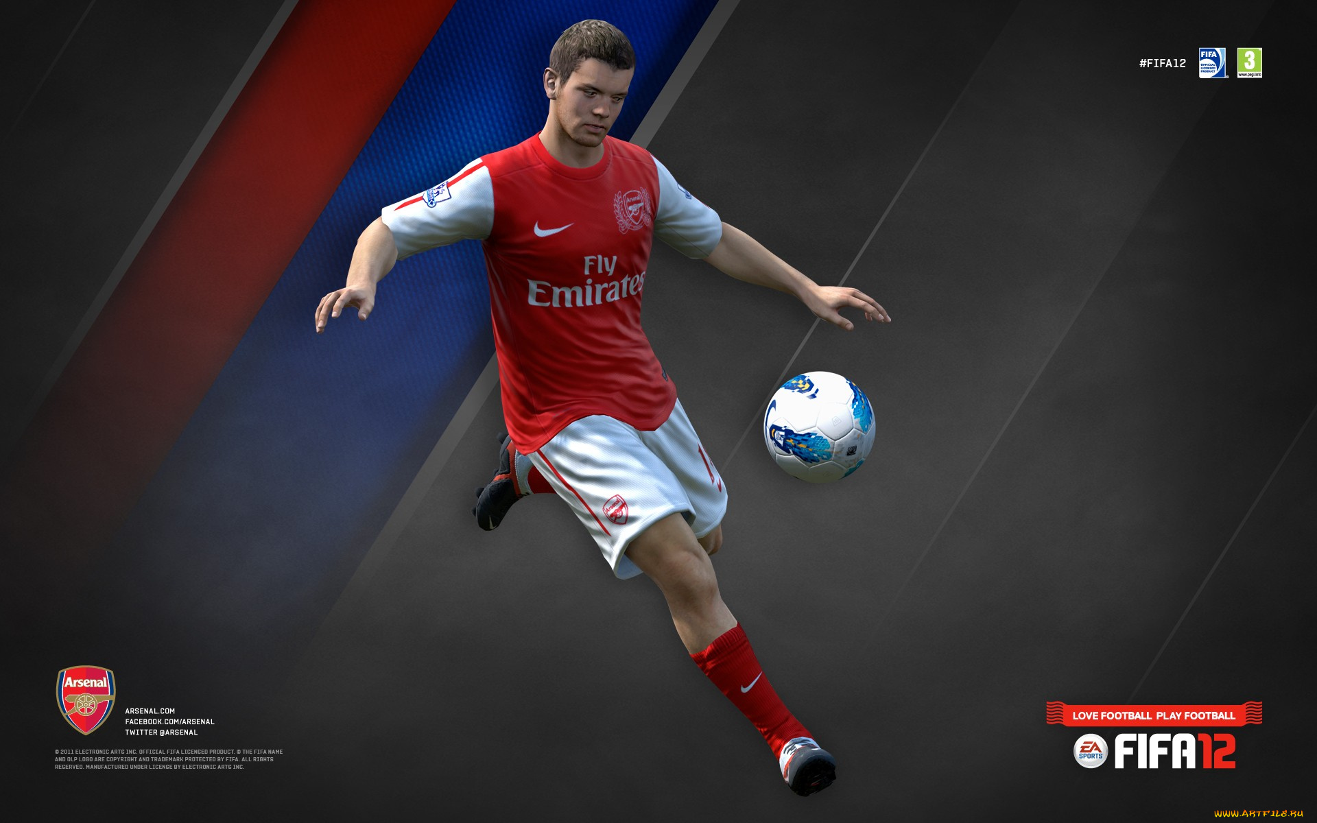 спорт, 3d, рисованные, мяч, футбол