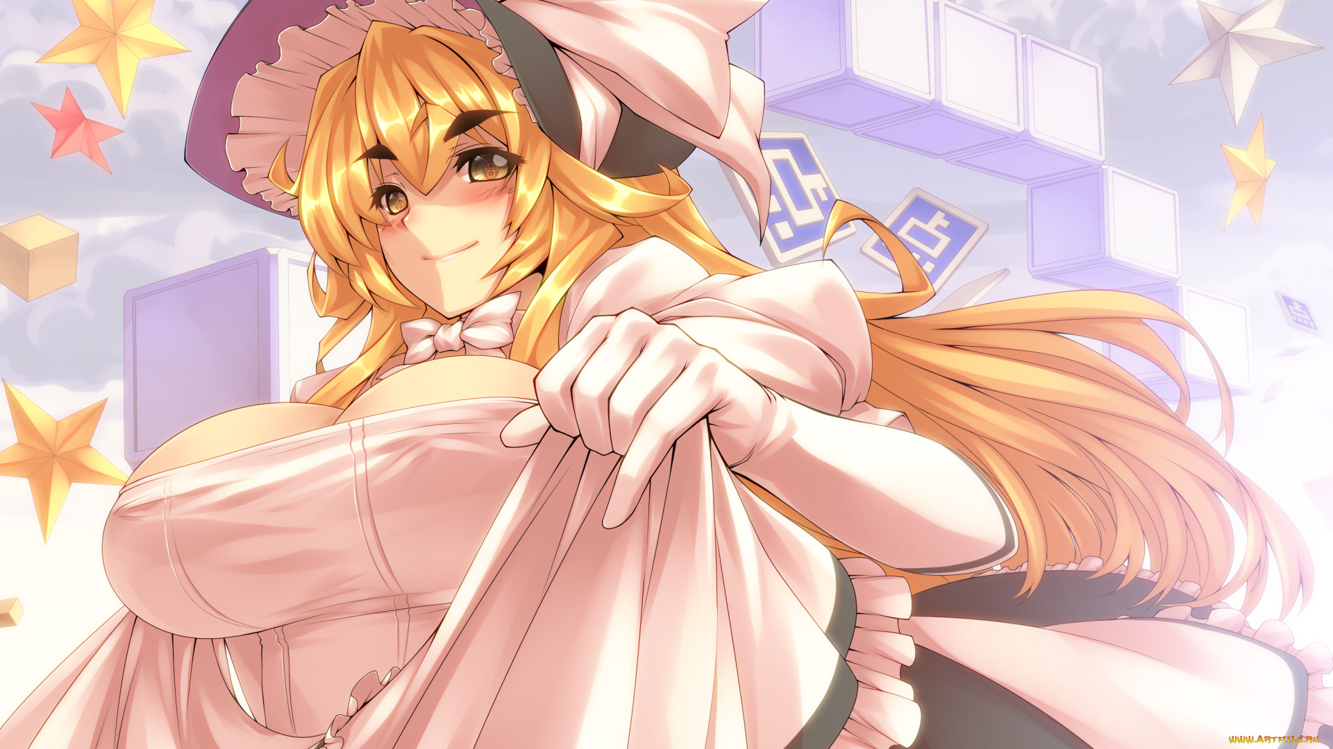 touhou, аниме, платье, tro, yakumo, yukari, девушка