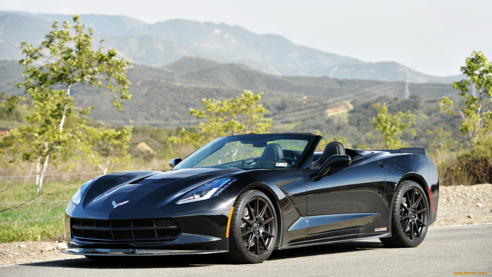 2014, chevrolet, corvette, c7, stingray, hpe700, supercharged, , hennessey, автомобили, corvette, кабриолет, черный, stingray, chevrolet