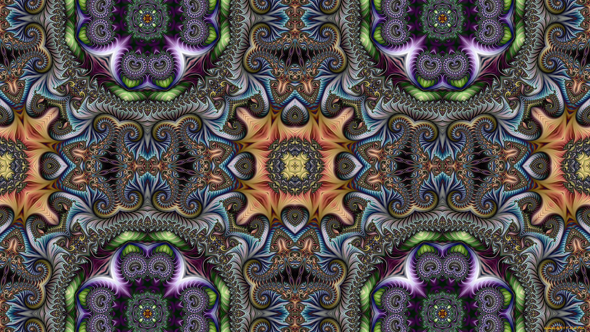 3д, графика, фракталы, , fractal, цвета, фон, узор