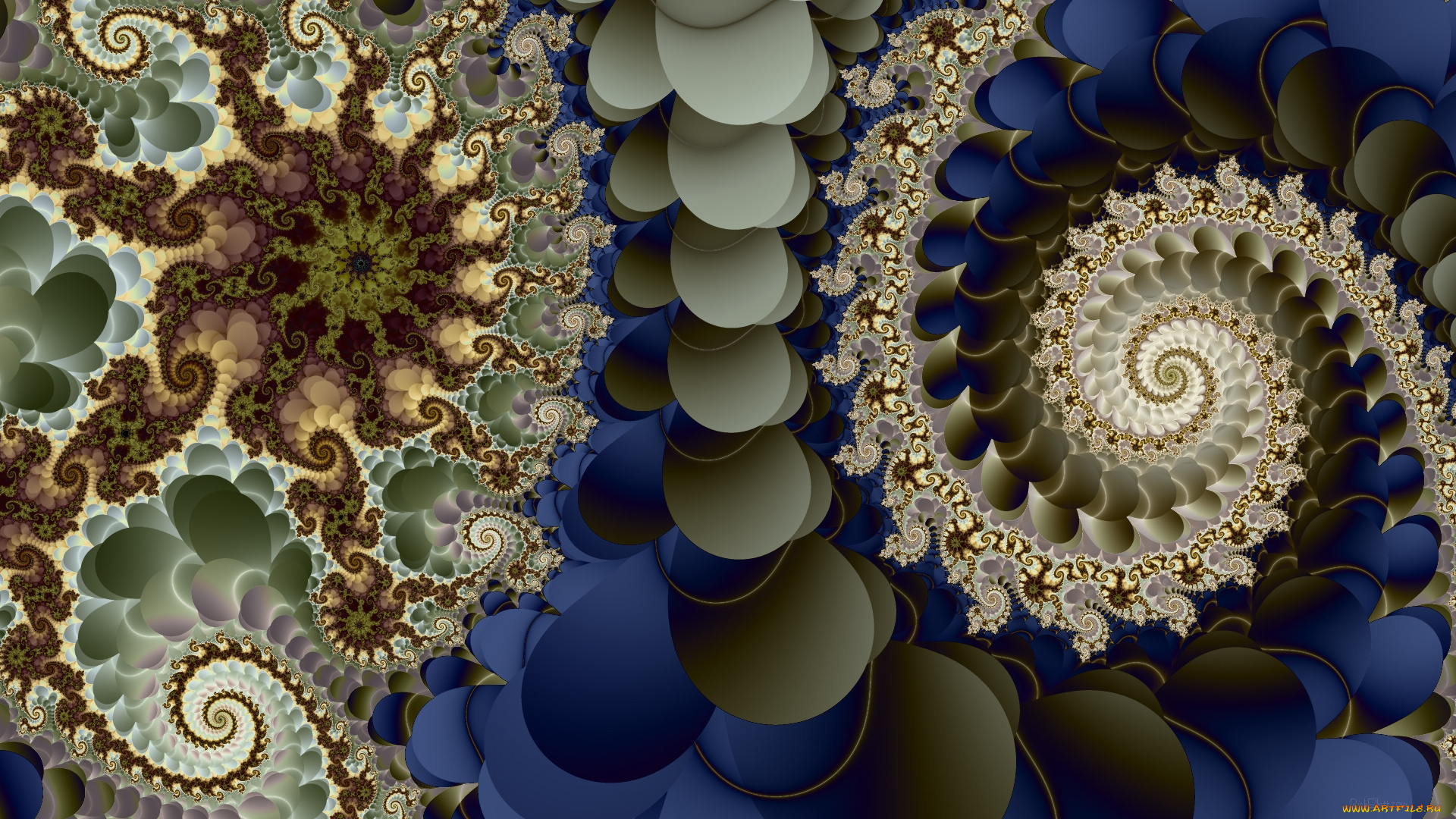 3д, графика, фракталы, , fractal, узор, фон, цвета