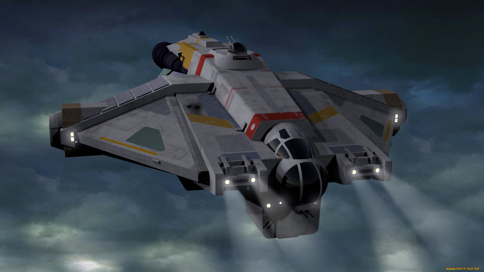 космос, арт, вселенная, полет, космический, корабль