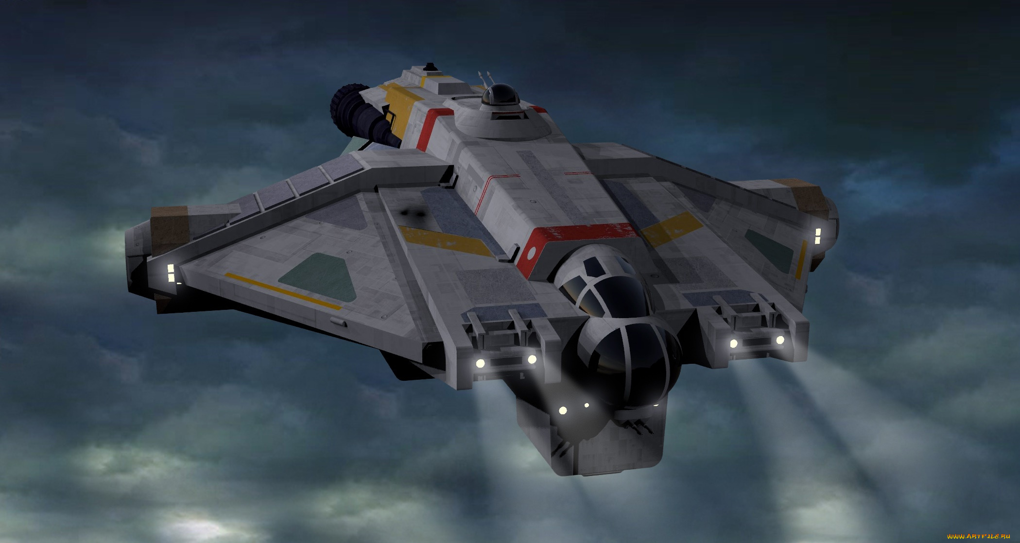 космос, арт, вселенная, полет, космический, корабль