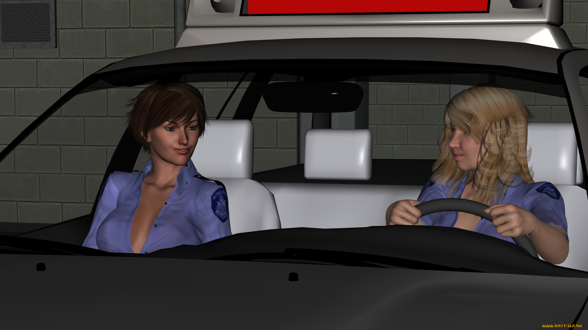 carabinieri, 3д, графика, люди, , people, фон, взгляд, девушки