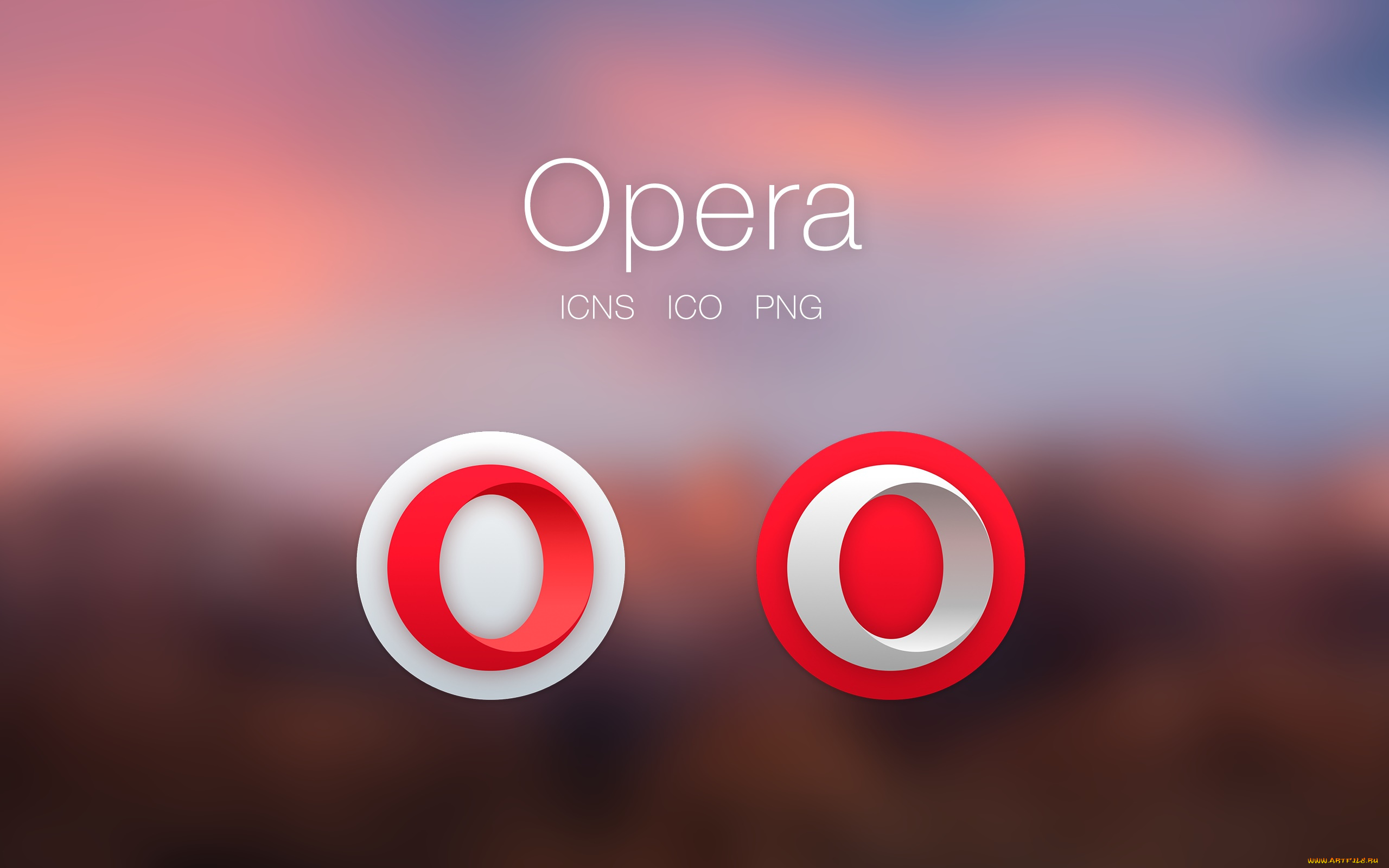 компьютеры, opera, логотип, фон