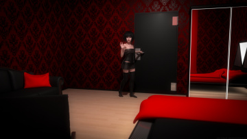 Картинка 3д+графика люди+ people взгляд девушка фон