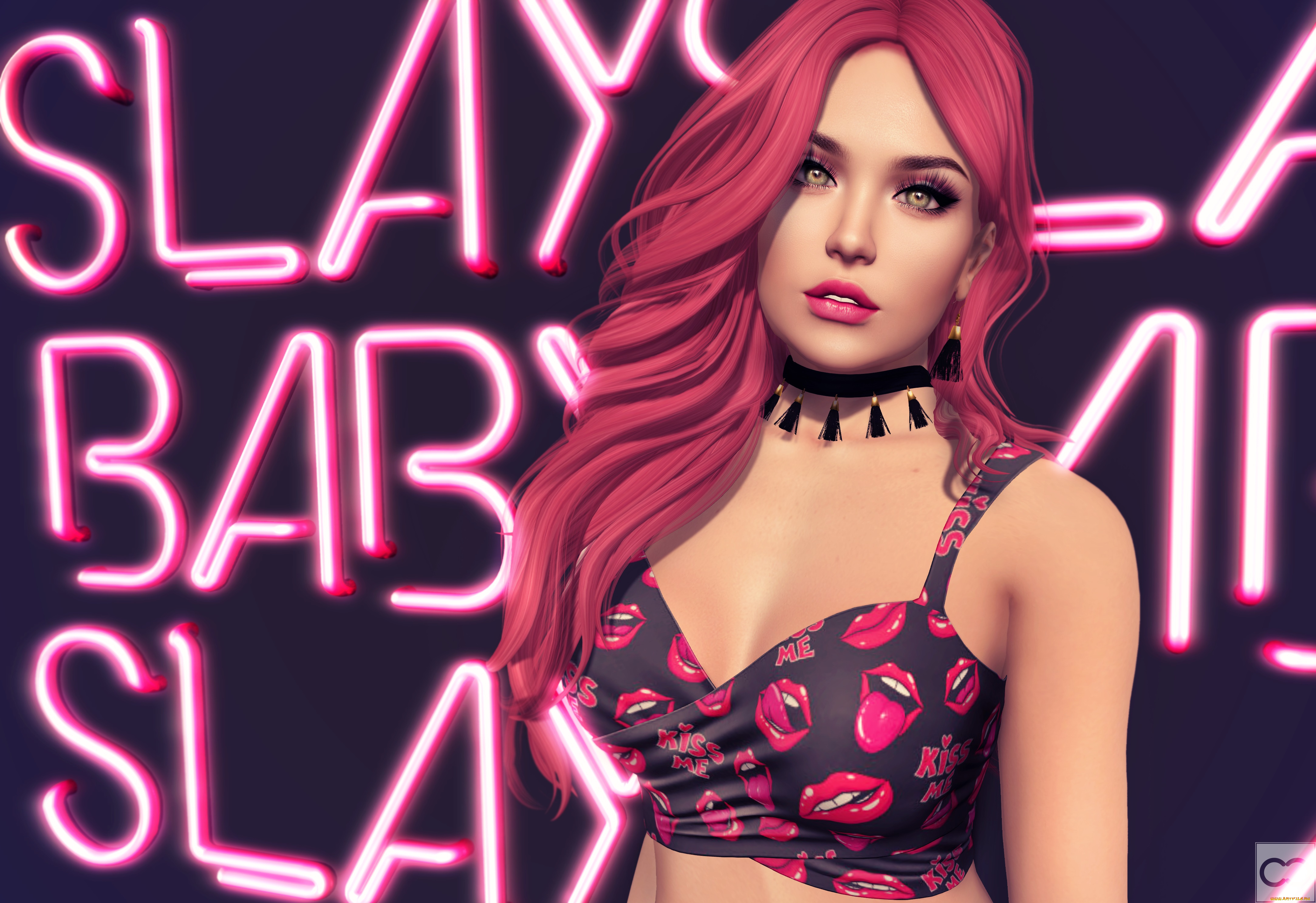 3д, графика, люди, , people, девушка, фон, взгляд