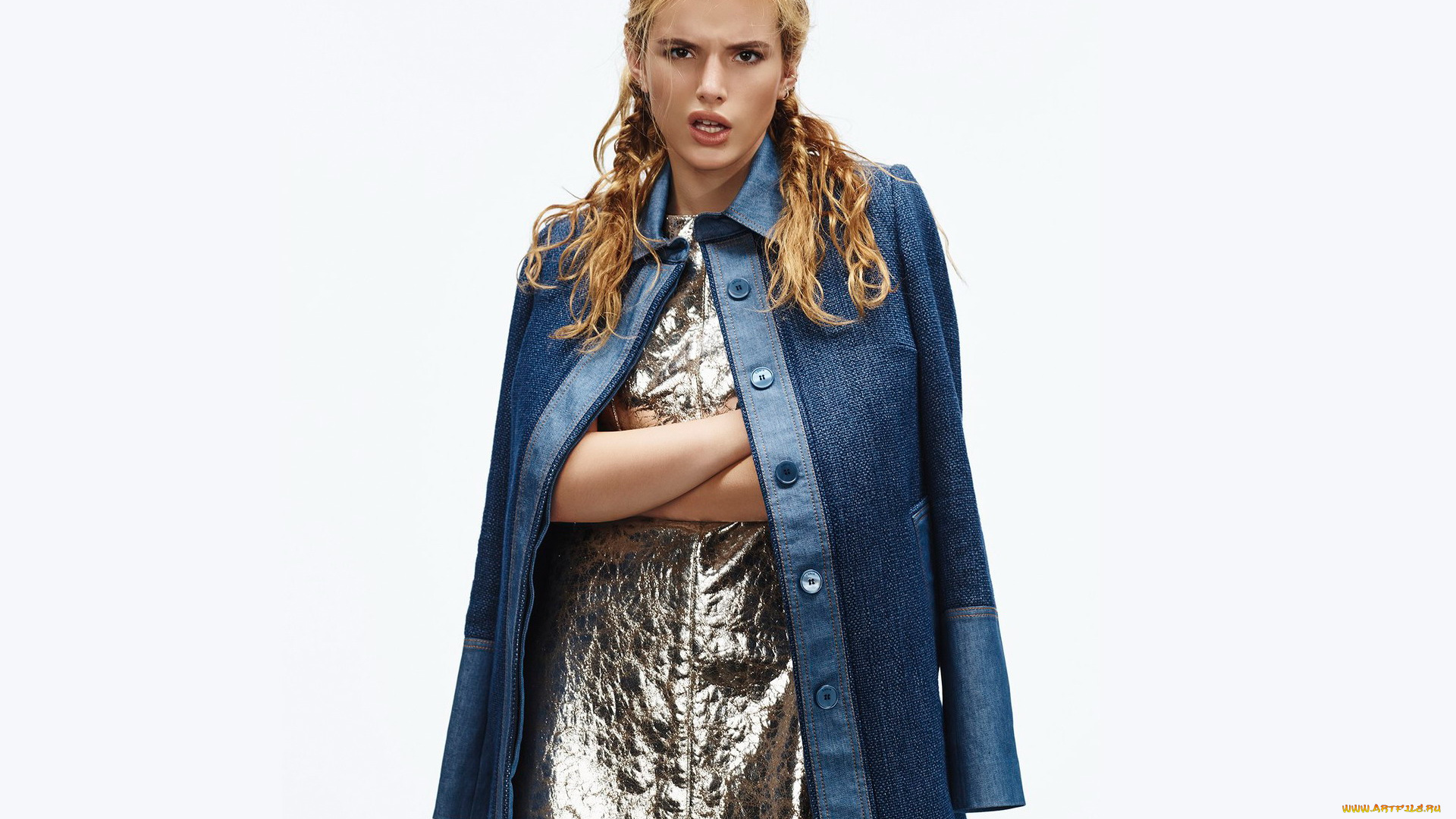 девушки, bella, thorne, пальто, блондинка, платье