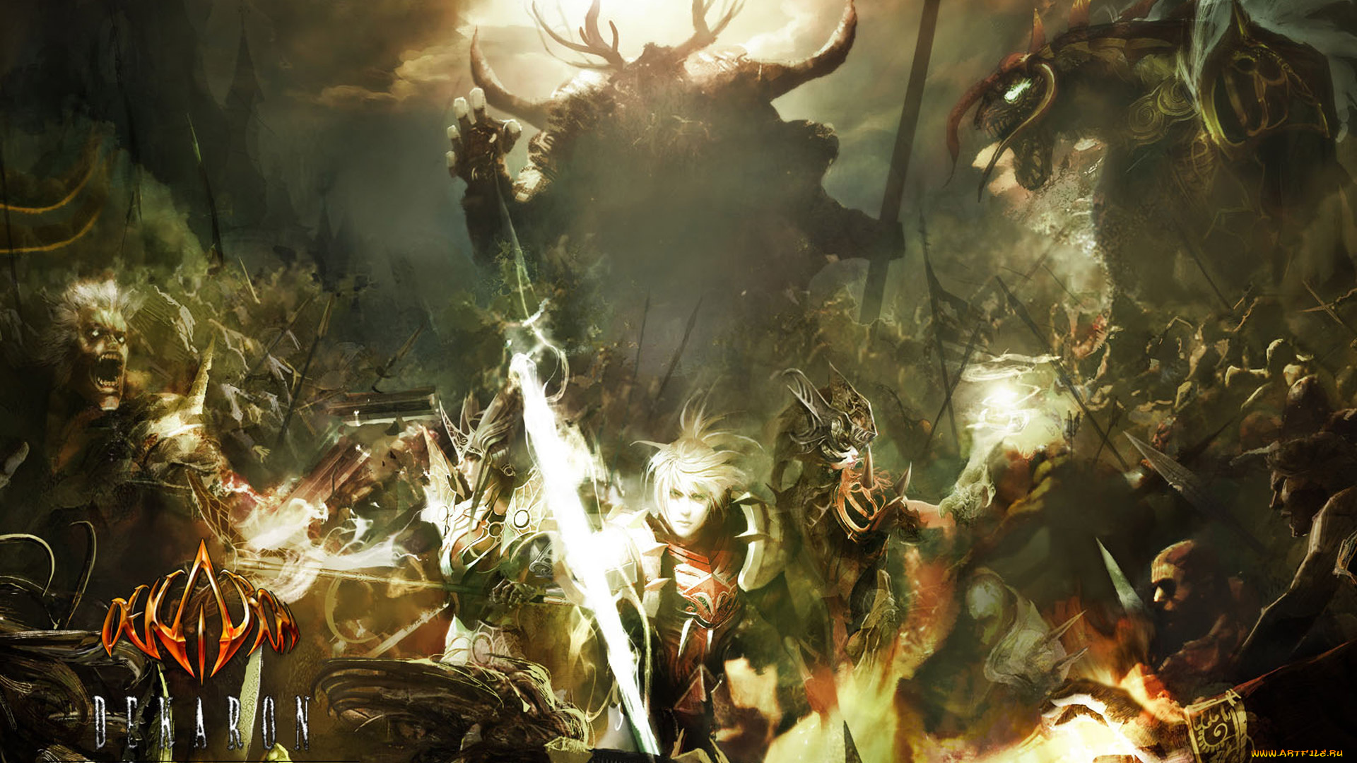 видео, игры, 2, moons, , dekarun, битва, люди, демоны