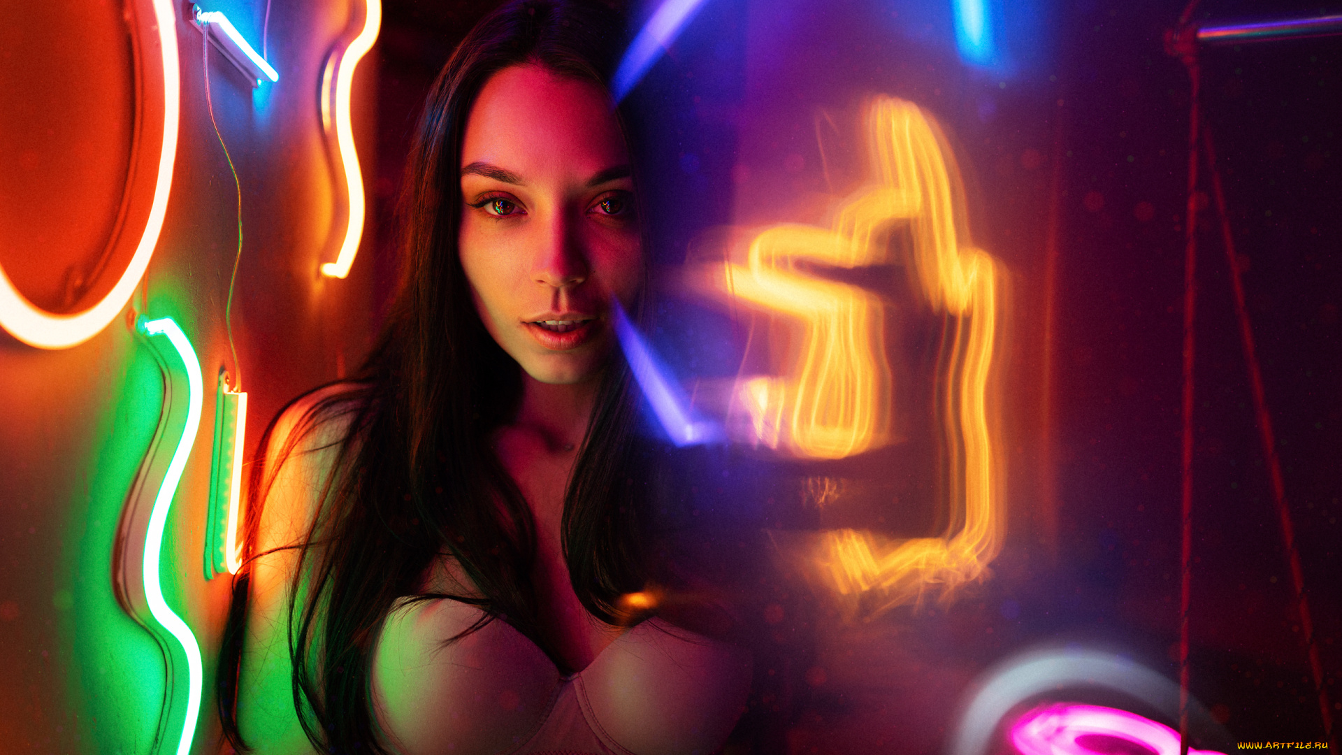 девушки, -, брюнетки, , шатенки, красивая, девушка