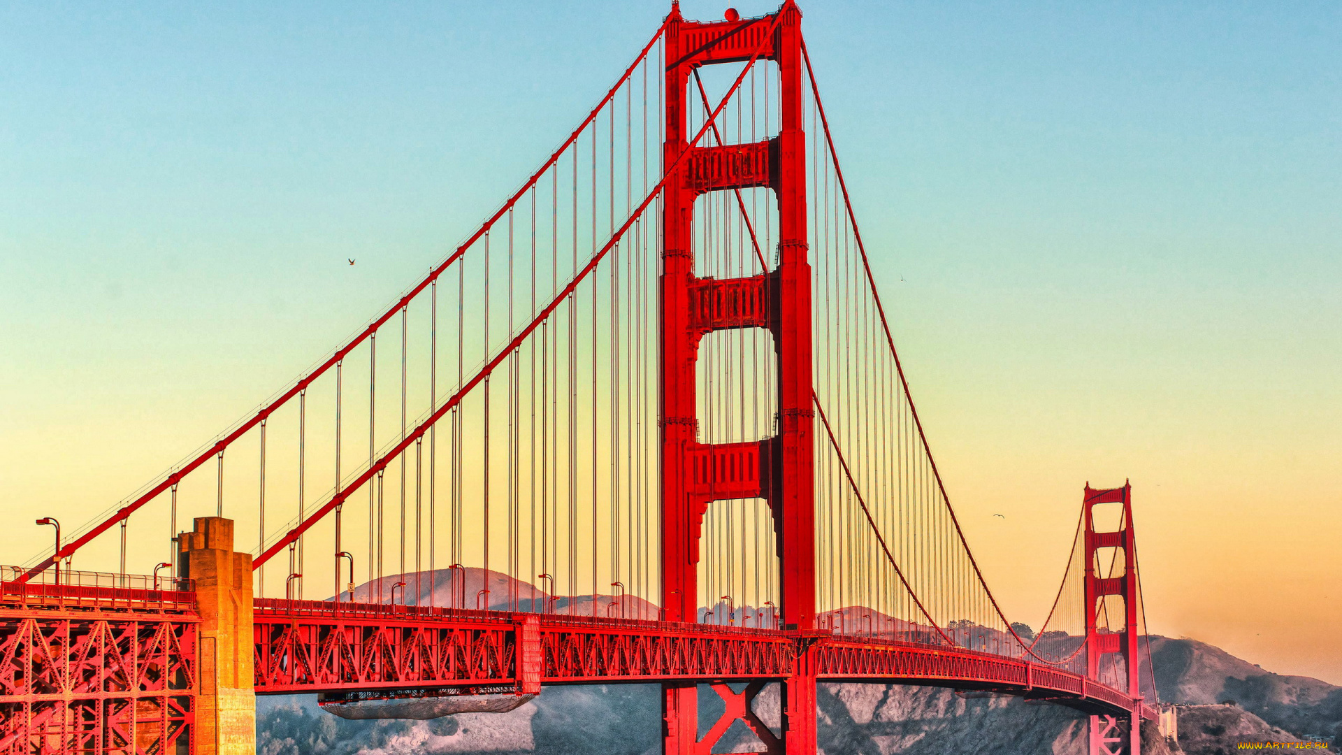 города, сан-франциско, , сша, golden, gate, bridg