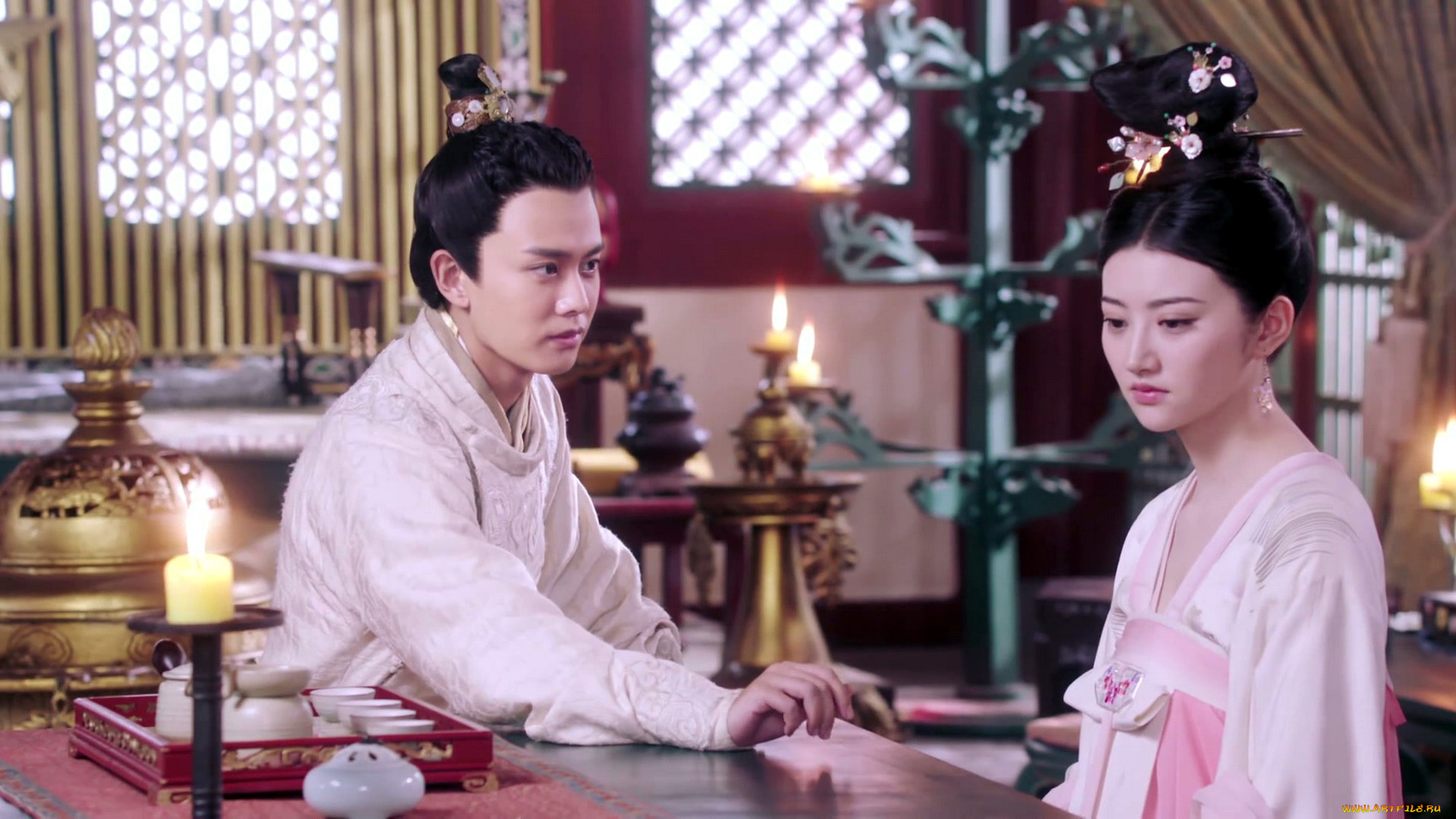 кино, фильмы, the, glory, of, tang, dynasty, парень, девушка, стол