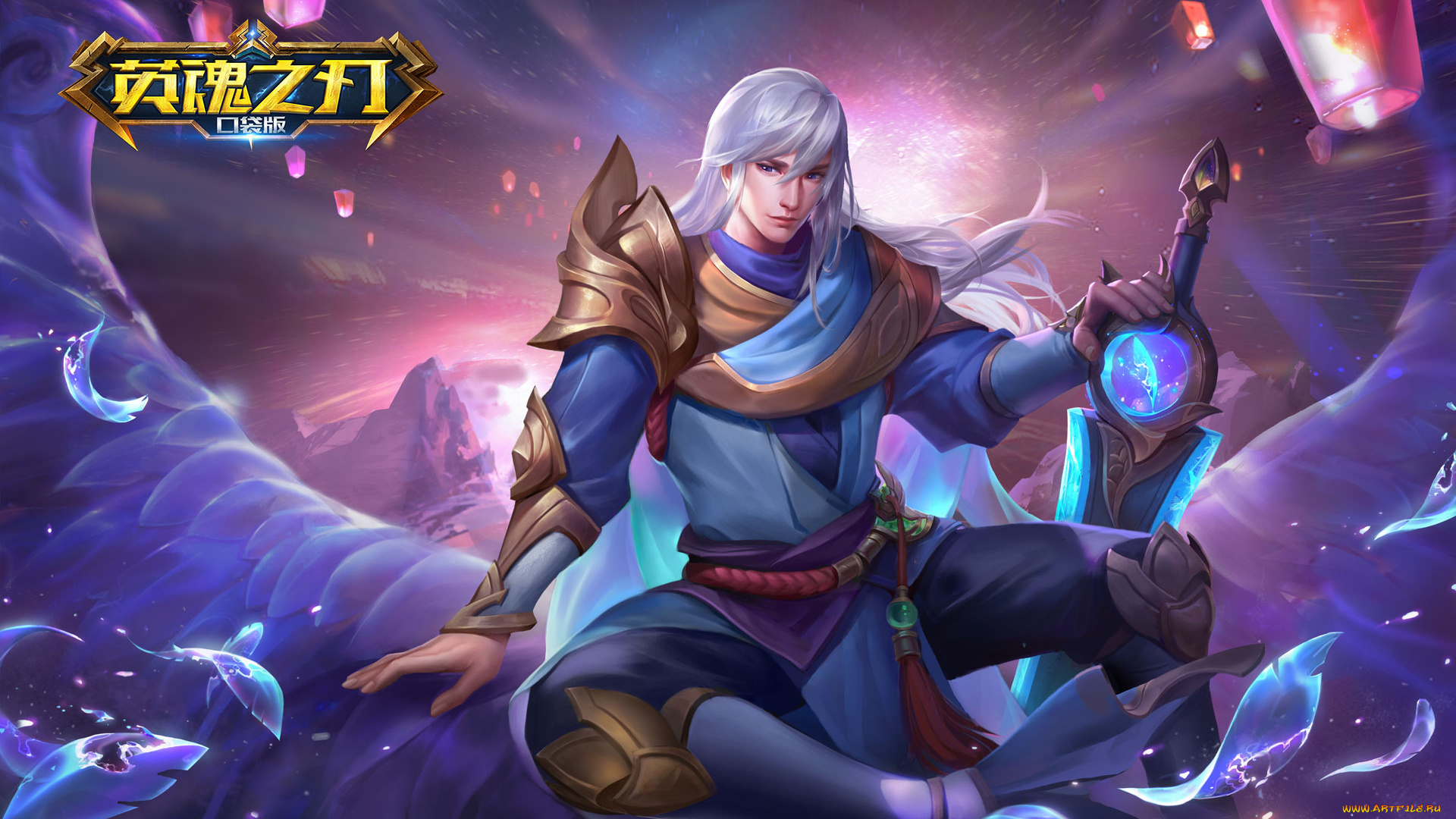 видео, игры, heroes, evolved, парень, меч, крылья, перья