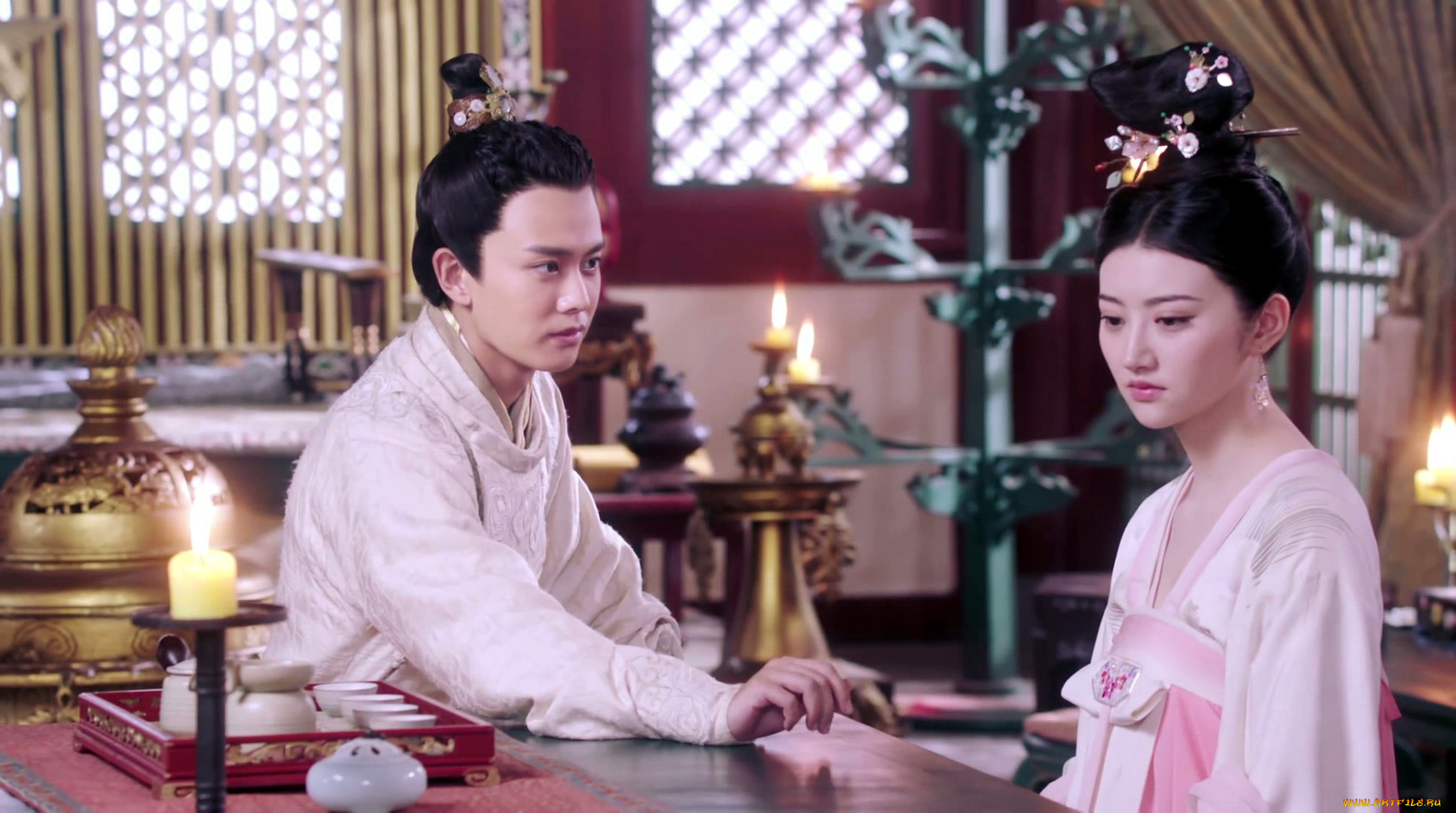 кино, фильмы, the, glory, of, tang, dynasty, парень, девушка, стол