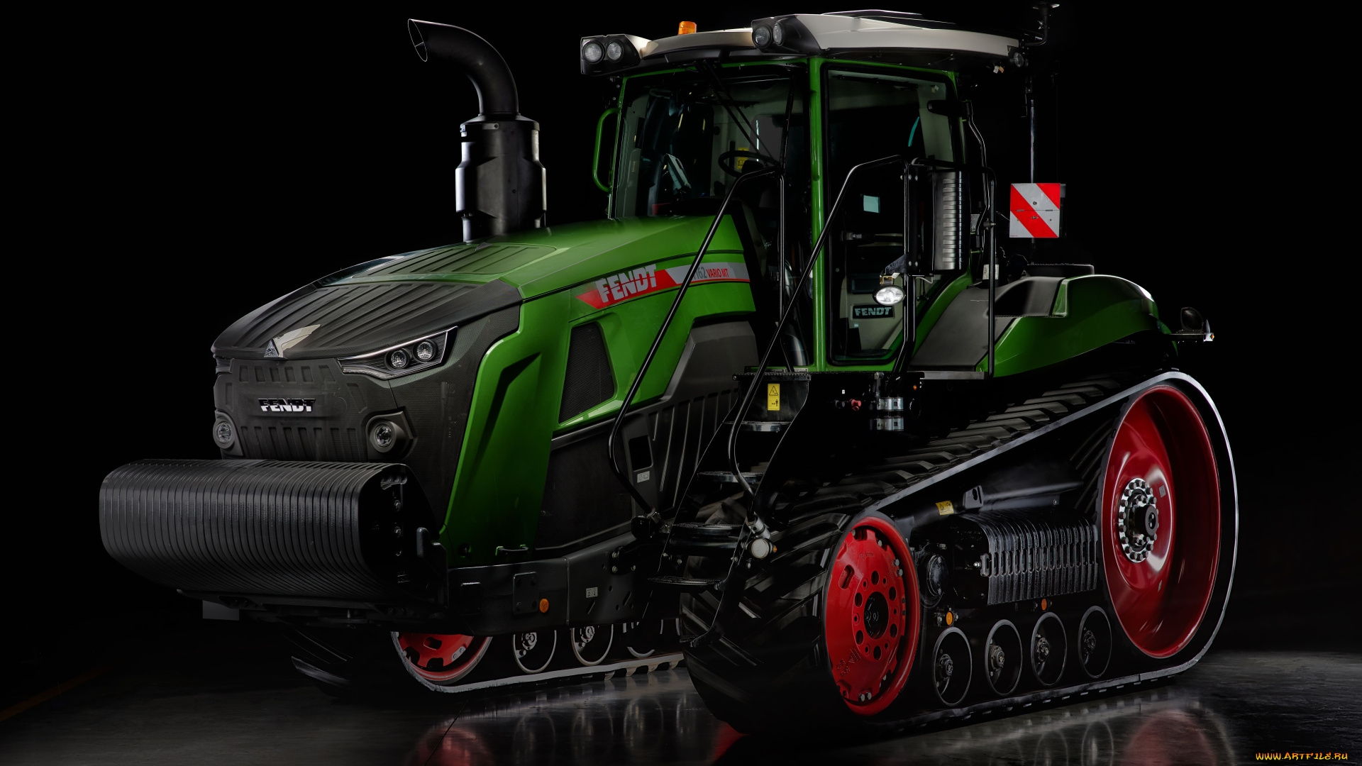 техника, тракторы, на, гусенецах, fendt