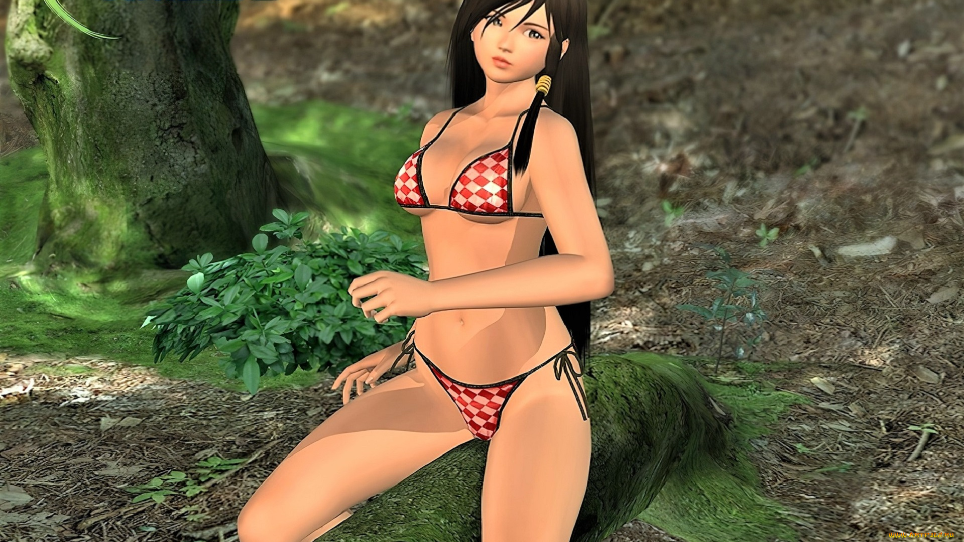 видео, игры, dead, or, alive, , xtreme, 2, девушка, купальник, бревно