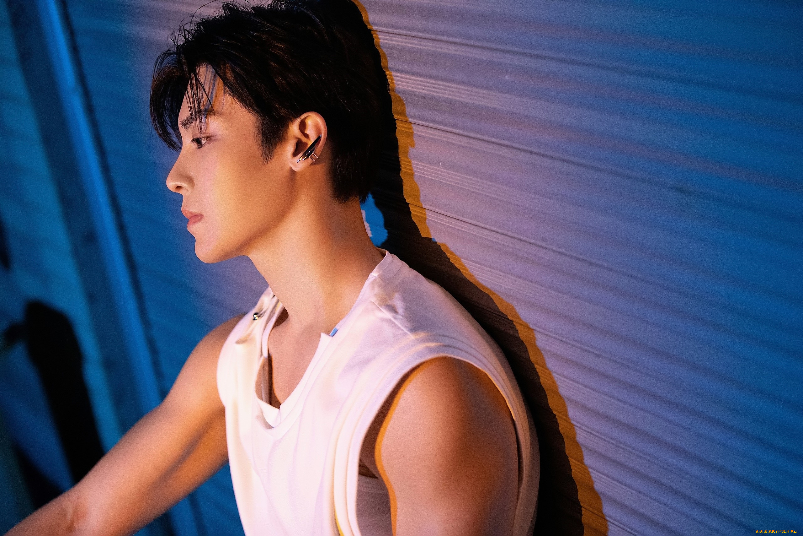 мужчины, hou, ming, hao, актер, майка