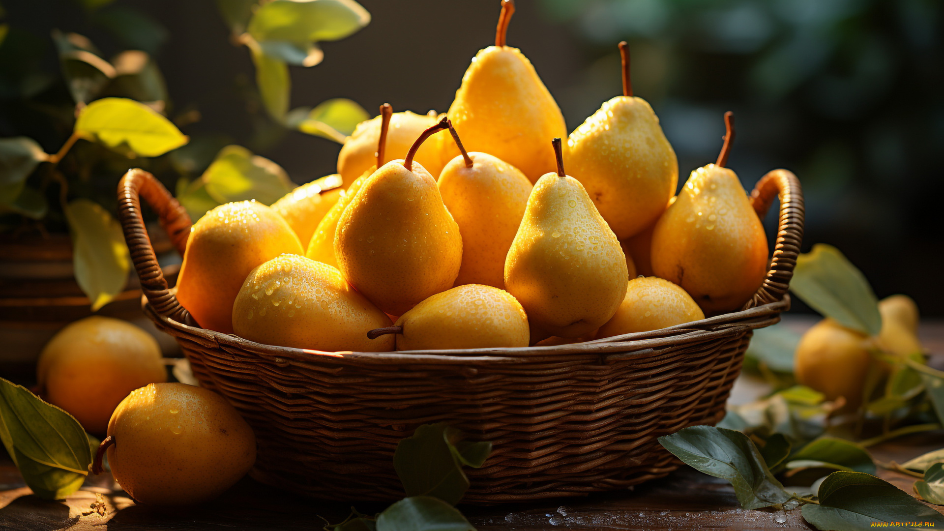 3д, графика, еда-, food, груши