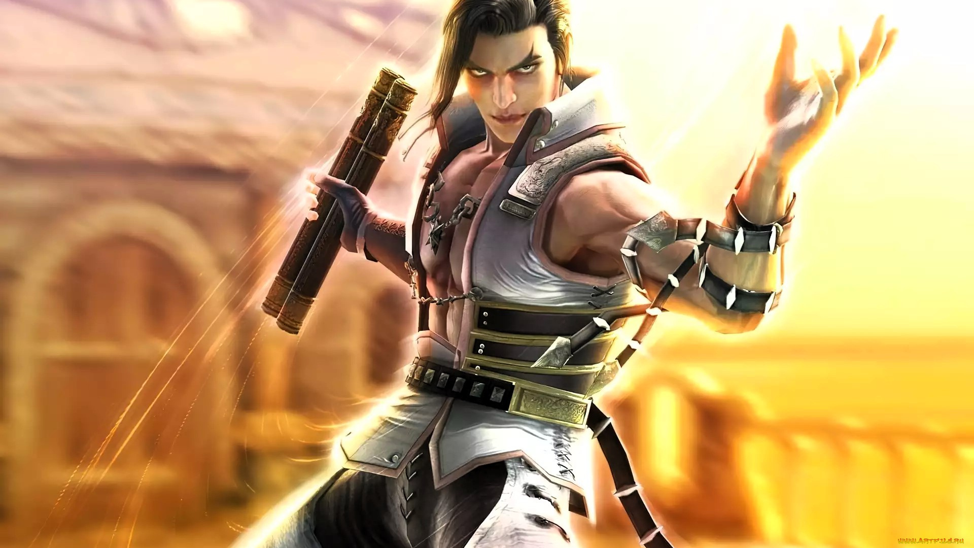 видео, игры, soulcalibur, , broken, destiny, парень, боец, нунчаки