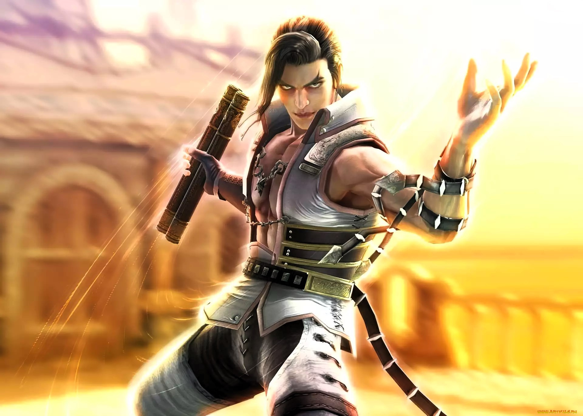 видео, игры, soulcalibur, , broken, destiny, парень, боец, нунчаки