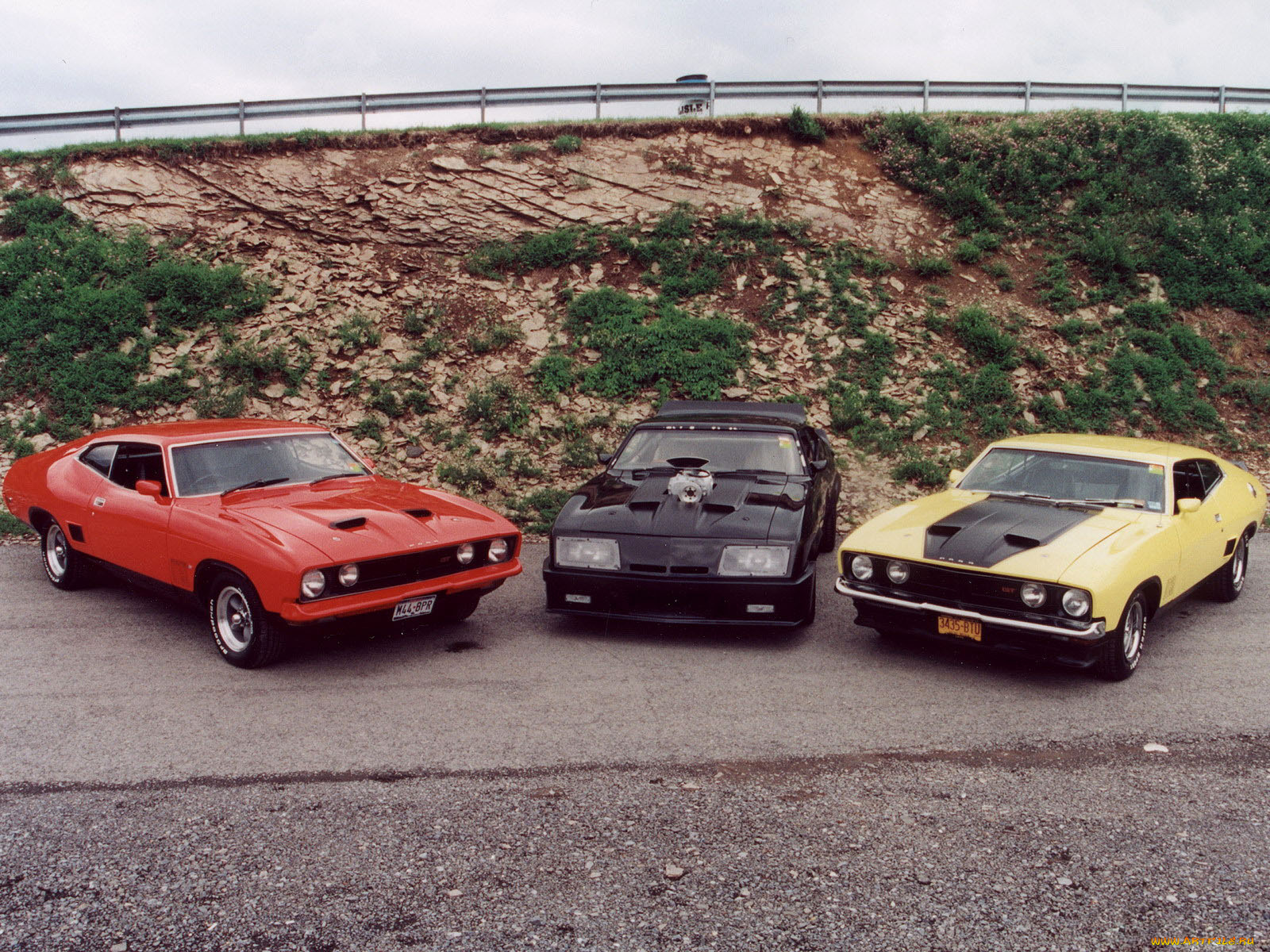 семейство, falconов, автомобили, ford