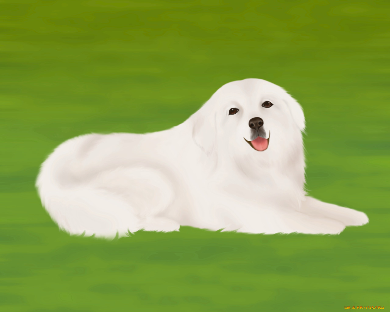 рисованные, животные, собаки