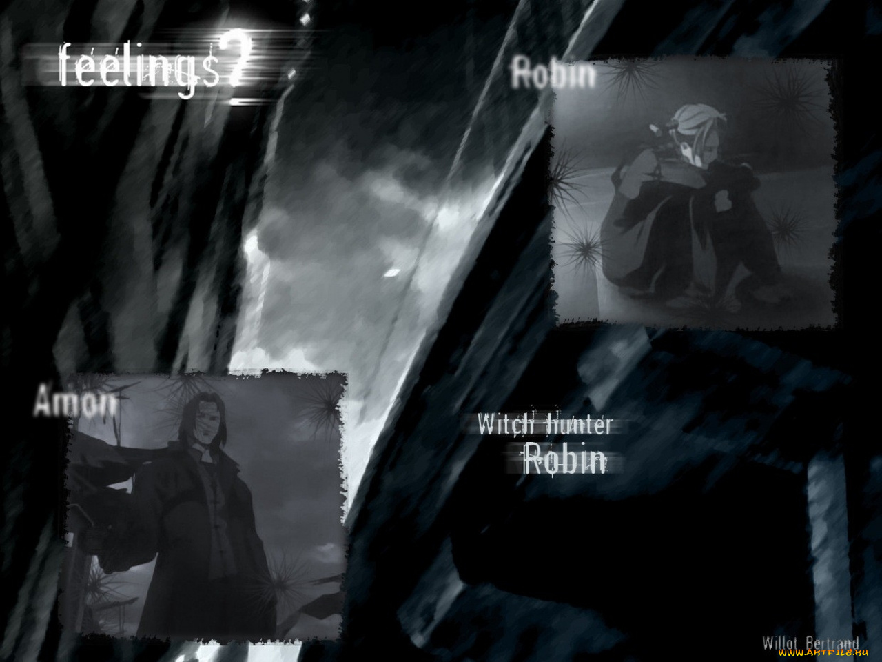 аниме, witch, hunter, robin