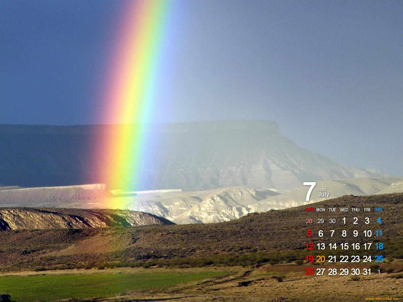 календари, природа