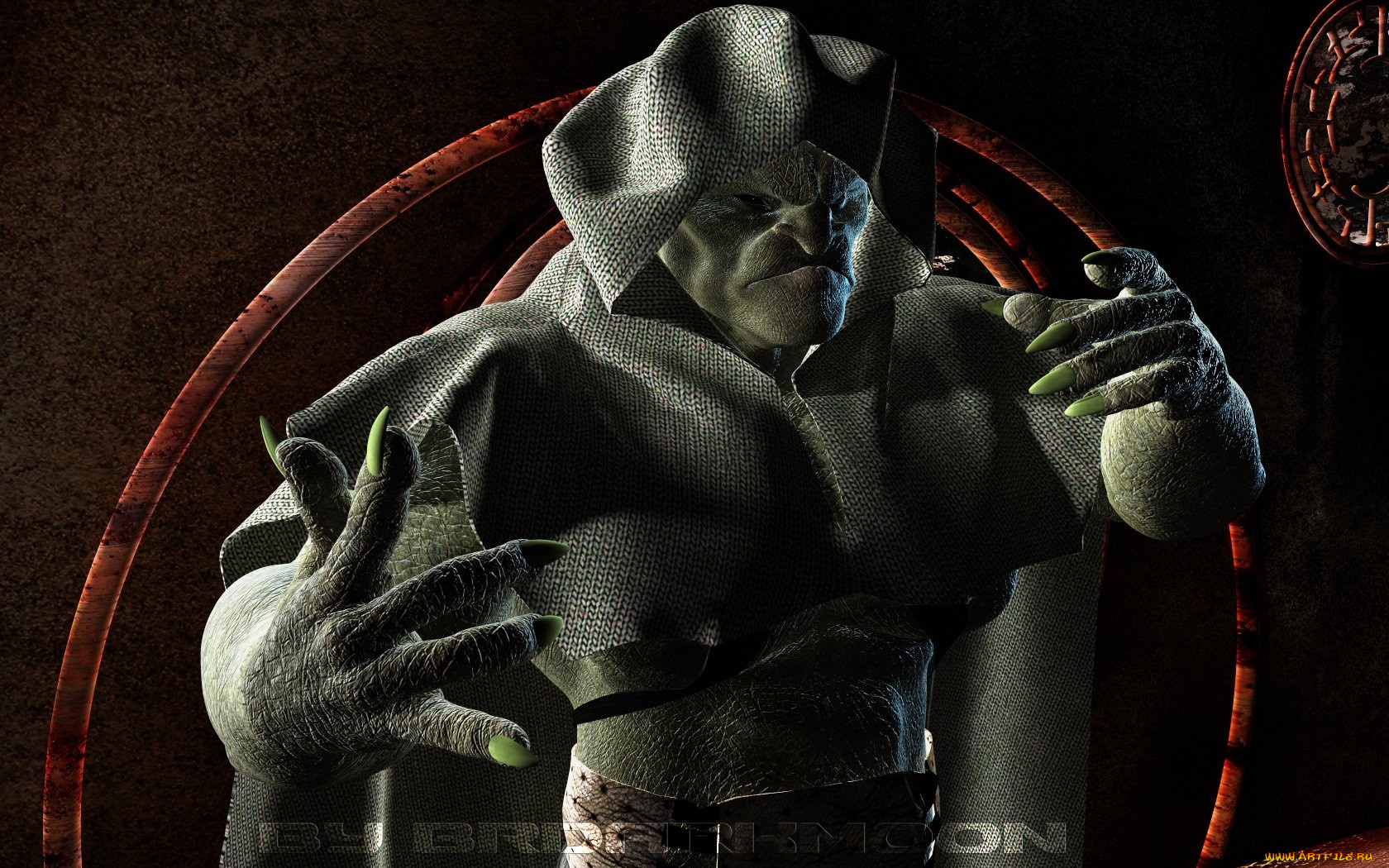 3д, графика, creatures, существа, существо, когти