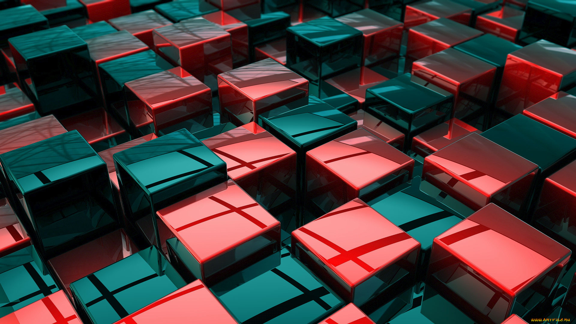 3д, графика, другое, кубики