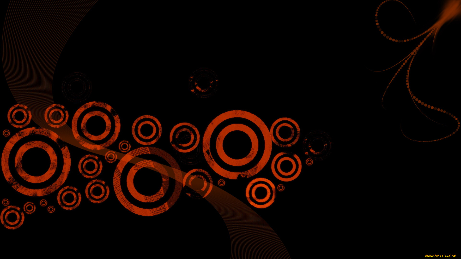 векторная, графика, круги