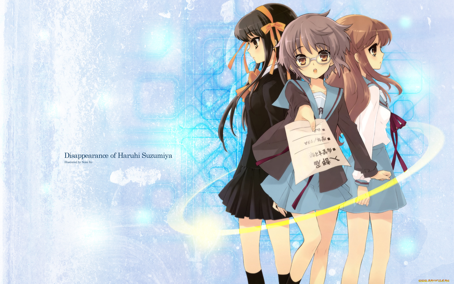аниме, the, melancholy, of, haruhi, suzumiya, девушки