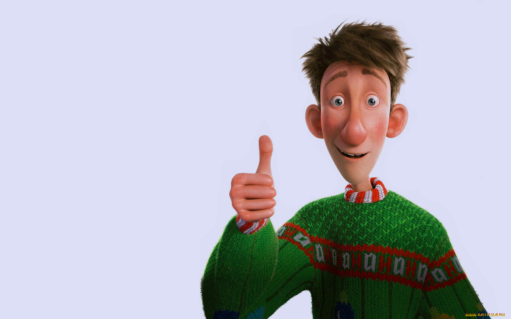 секретная, служба, санта, клауса, мультфильмы, arthur, christmas, санта-клауса, все, окей, зеленый, жест