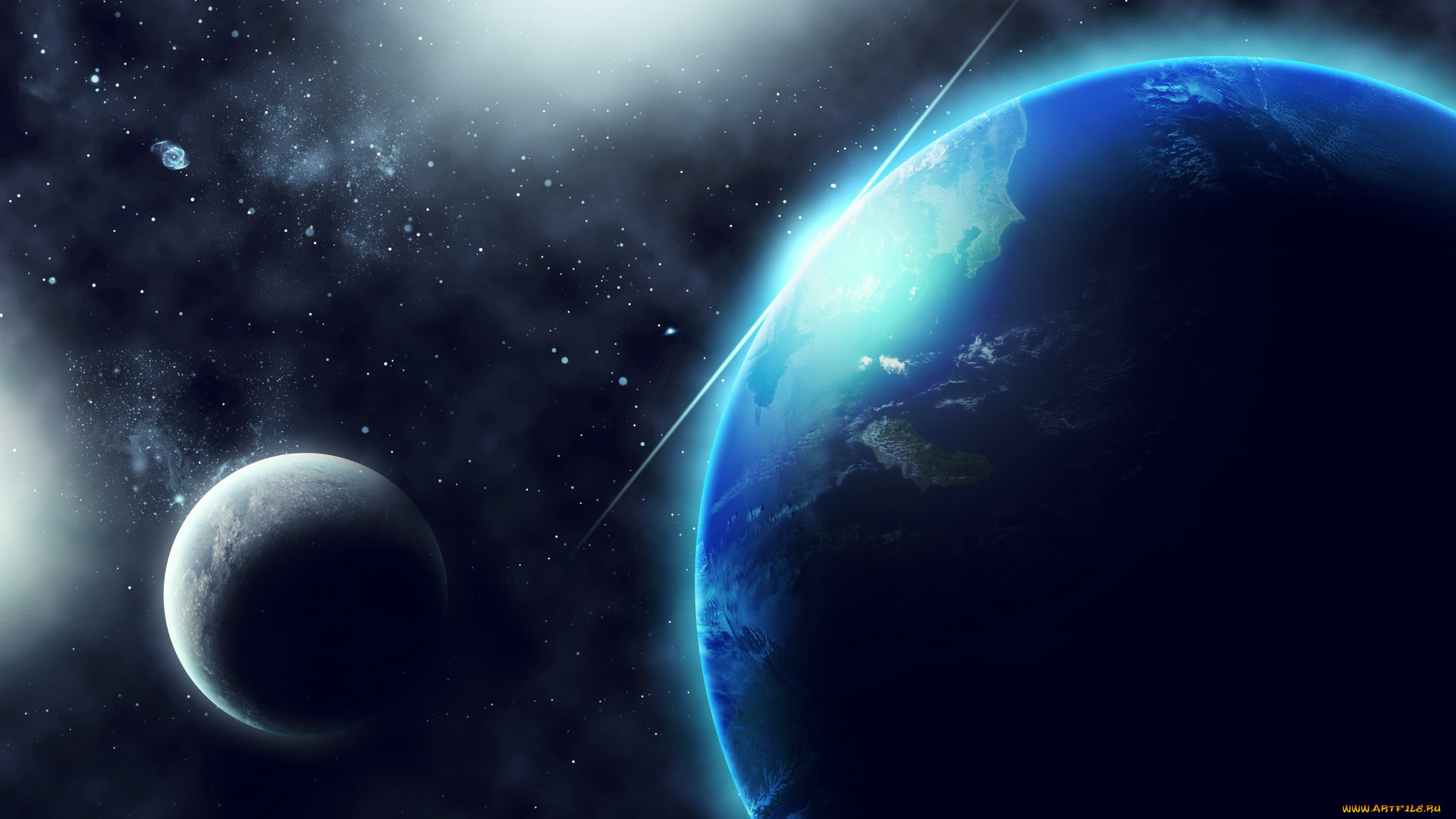 космос, арт, планеты