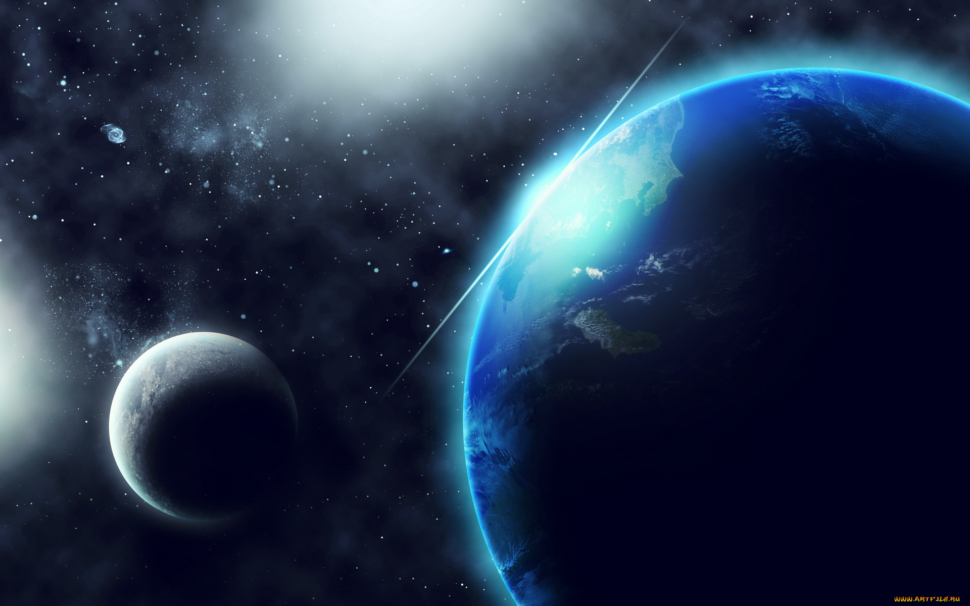 космос, арт, планеты