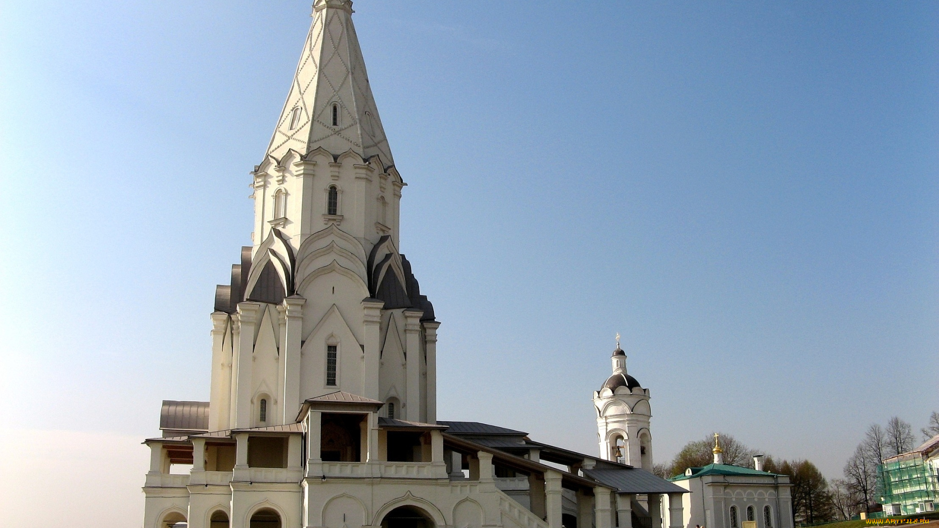 церковь, вознесения, города, москва, россия