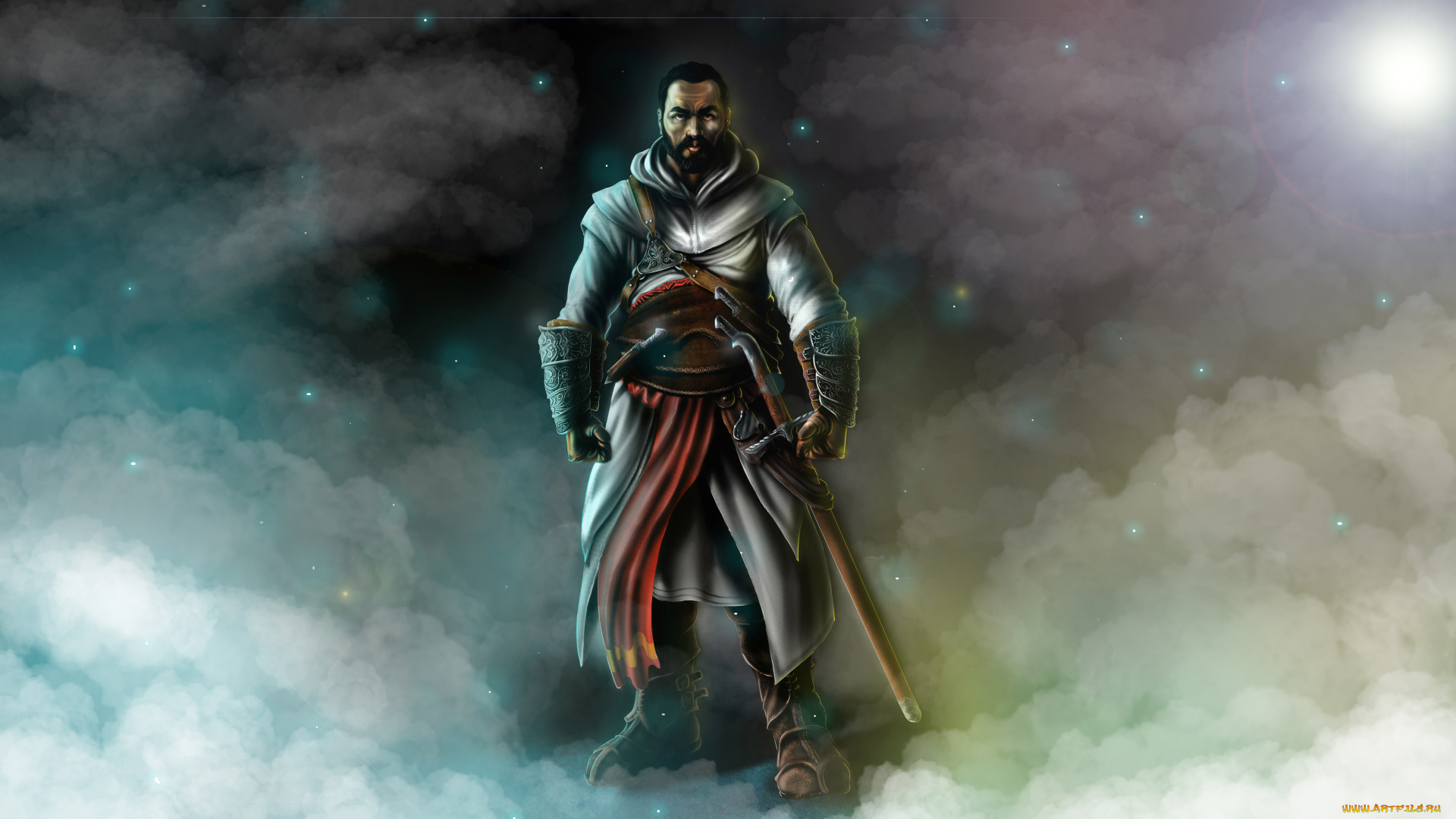 фэнтези, люди, воин, меч