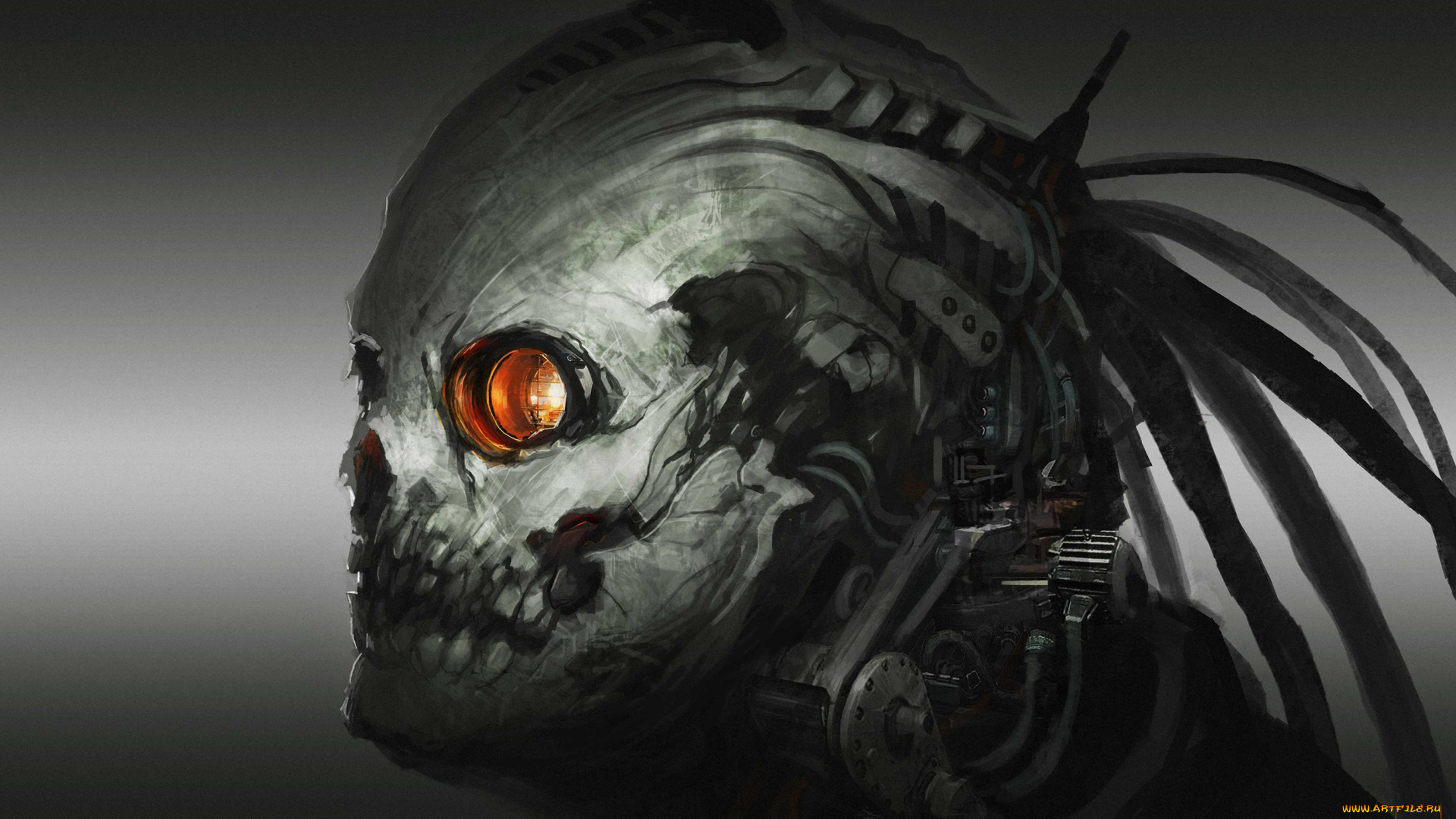 фэнтези, роботы, киборги, механизмы, глаз