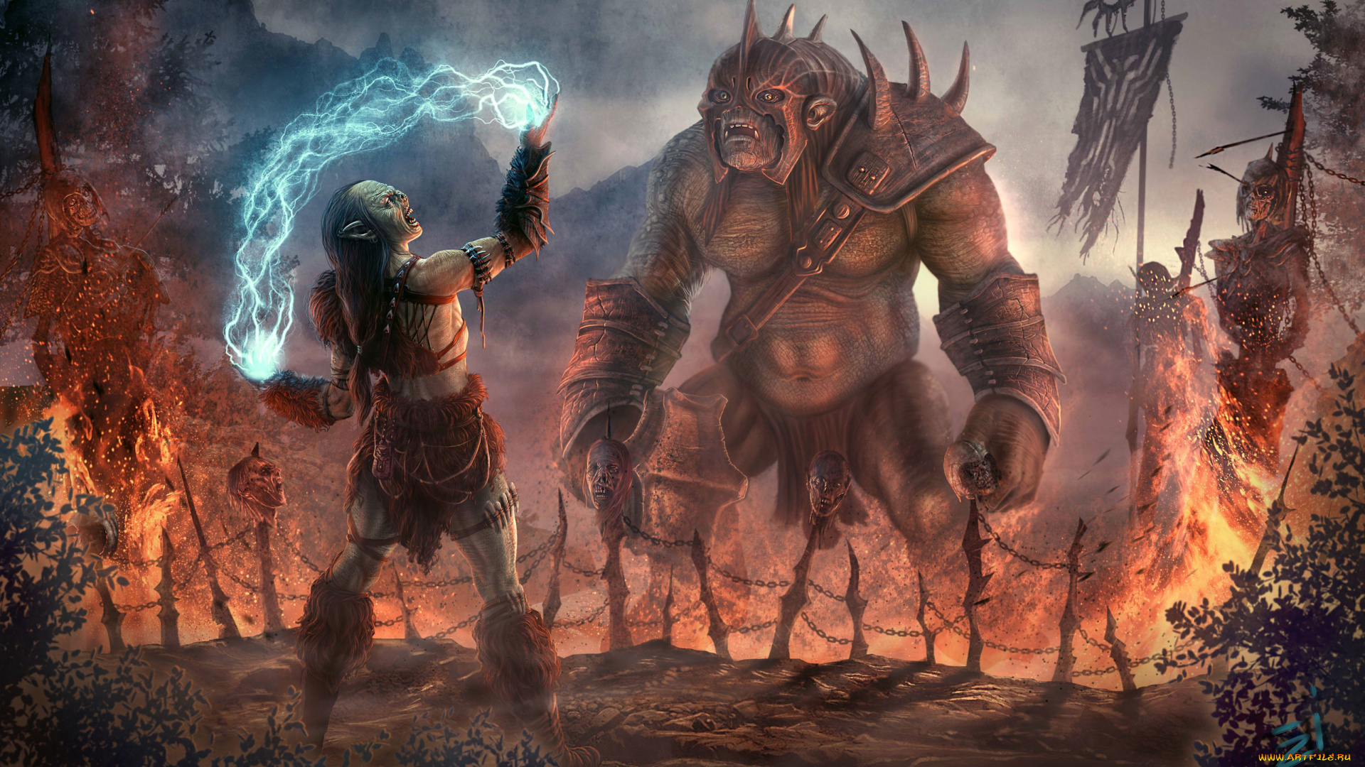 фэнтези, существа, эльф, магия