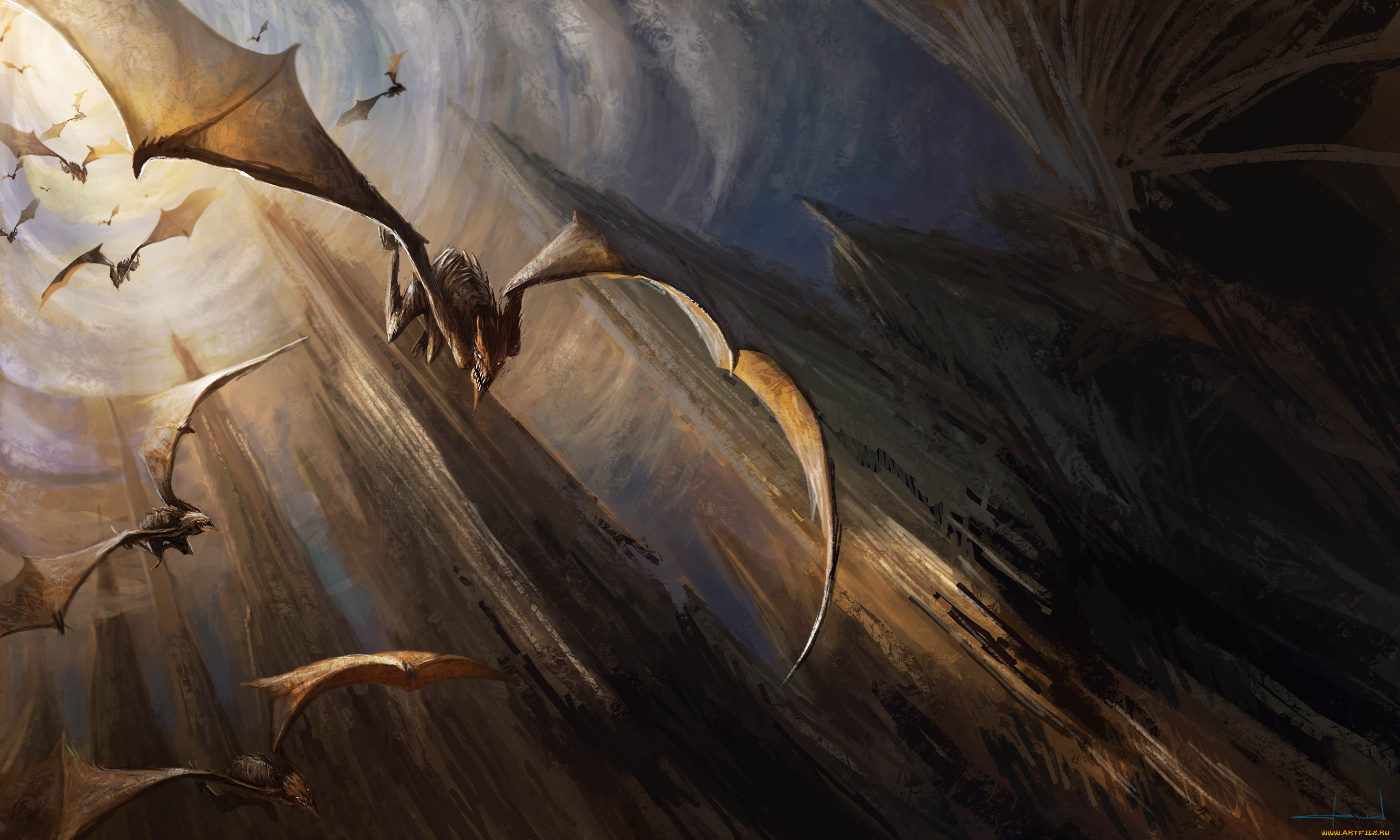 фэнтези, существа, крылья