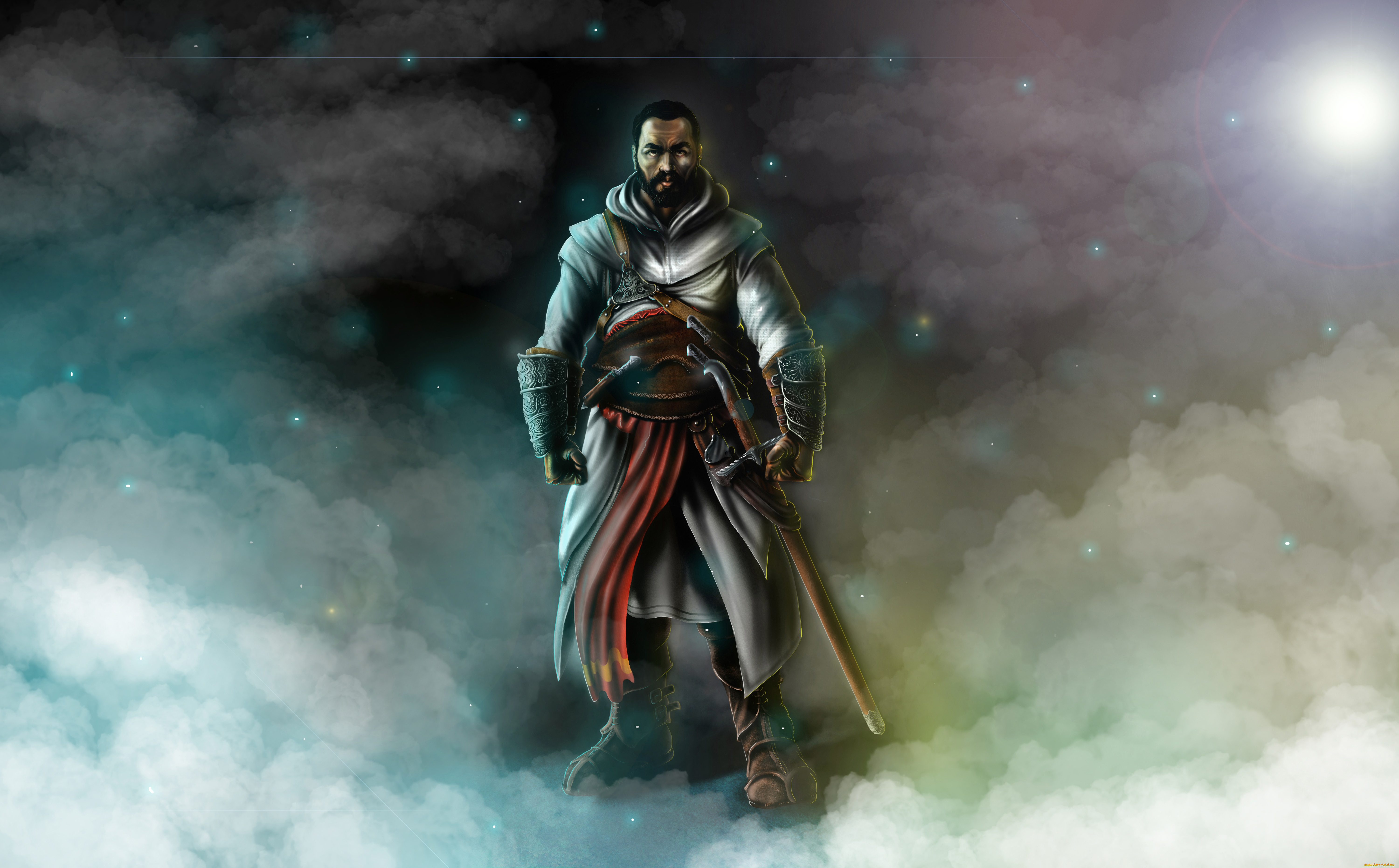 фэнтези, люди, воин, меч