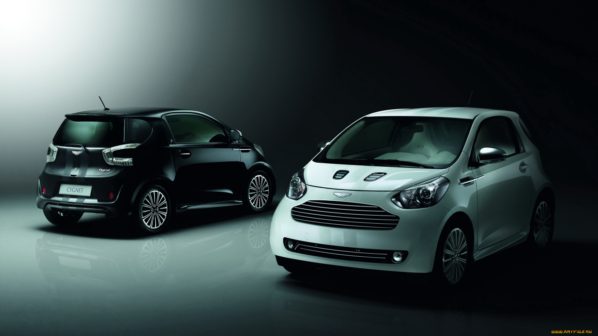 2011, aston, martin, cygnet, black, edition, автомобили, aston, martin, белый, два, черный, aston, martin