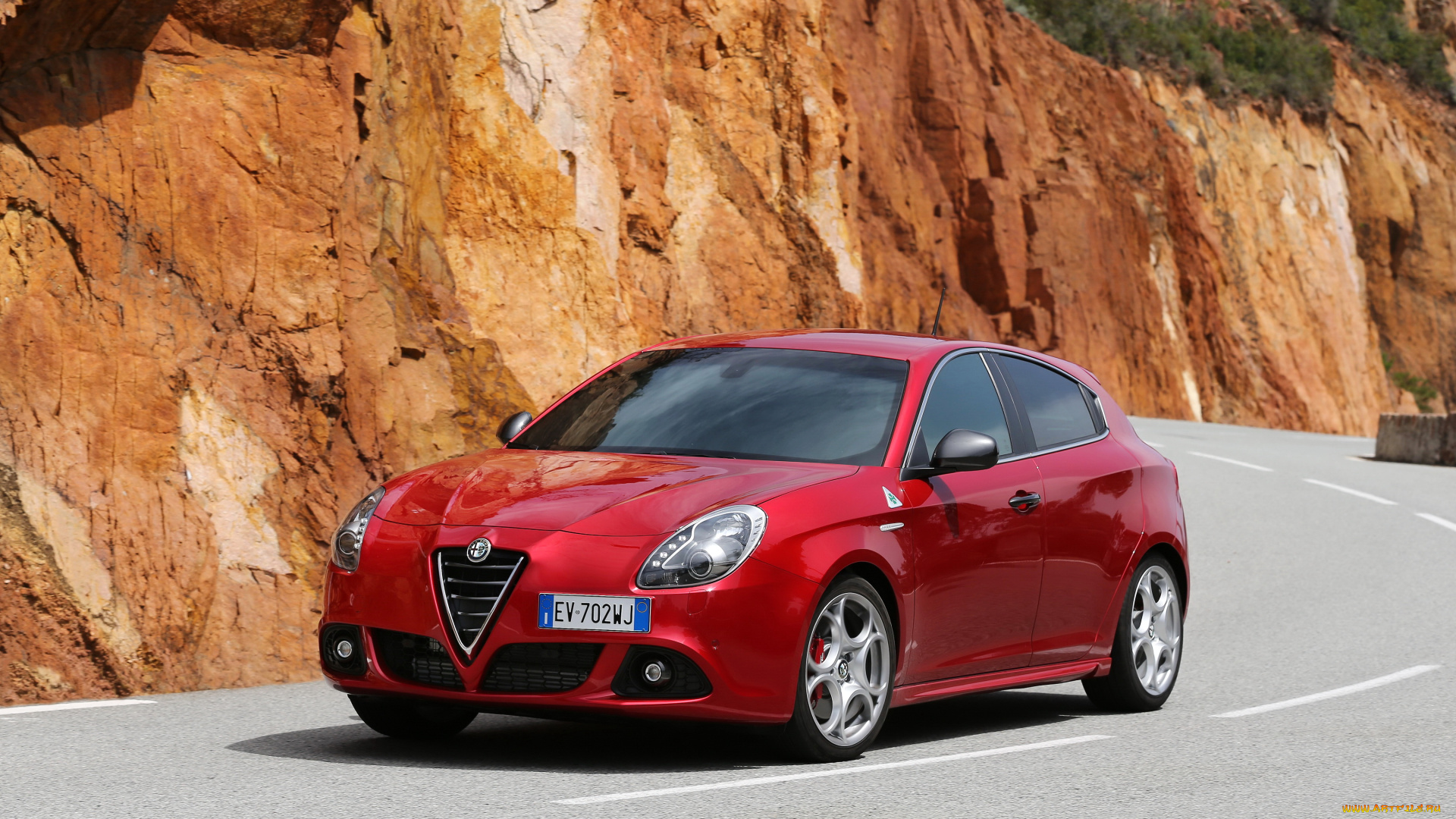 2014, alfa, romeo, giulietta, qv, автомобили, alfa, romeo, дорога, металлик, красный, giulietta, alfa, romeo